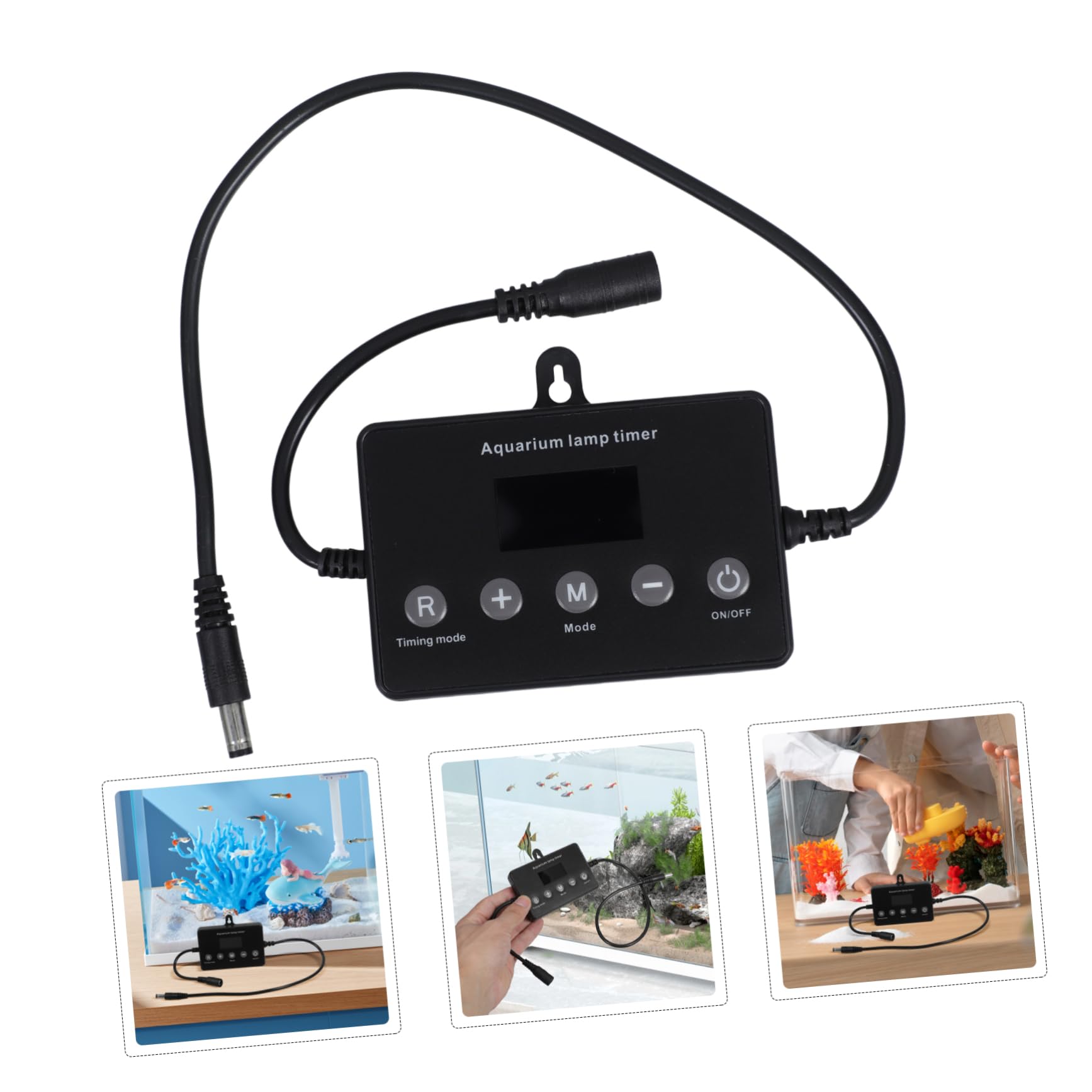 BESPORTBLE 3stücke Aquarium Controller Mit LCD-Display Universeller Timer Einstellbare Helligkeit Für Süßwasserfischbecken Kompakt Und Benutzerfreundlich