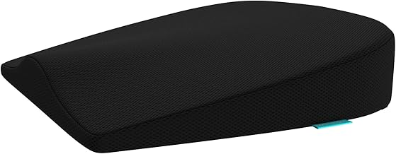 bonmedico Orthopädisches Keilkissen Stuhl & Auto, Ergonomisches Keilkissen - Bequeme Sitzauflage für Auto und Reise - Wellness (Schwarz)