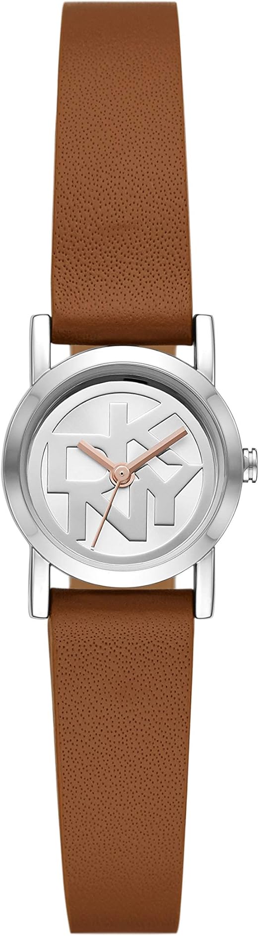 dkny leather strap watch