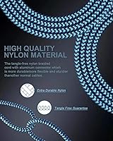 Vista 5 de Cable auxiliar a USB C, [2 paquetes/1 m] Cable USB C a conector de audio auxiliar de 3,5 mm, Cable macho de tipo C a conector de auriculares AUX