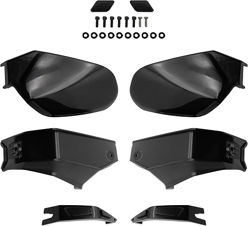 Miniatura 9 de SAUTVS Protector de manillar negro, deflector de viento para Can Am Ryker, kit de deflector de aire de plástico para Can-Am Ryker 600 900 Sport
