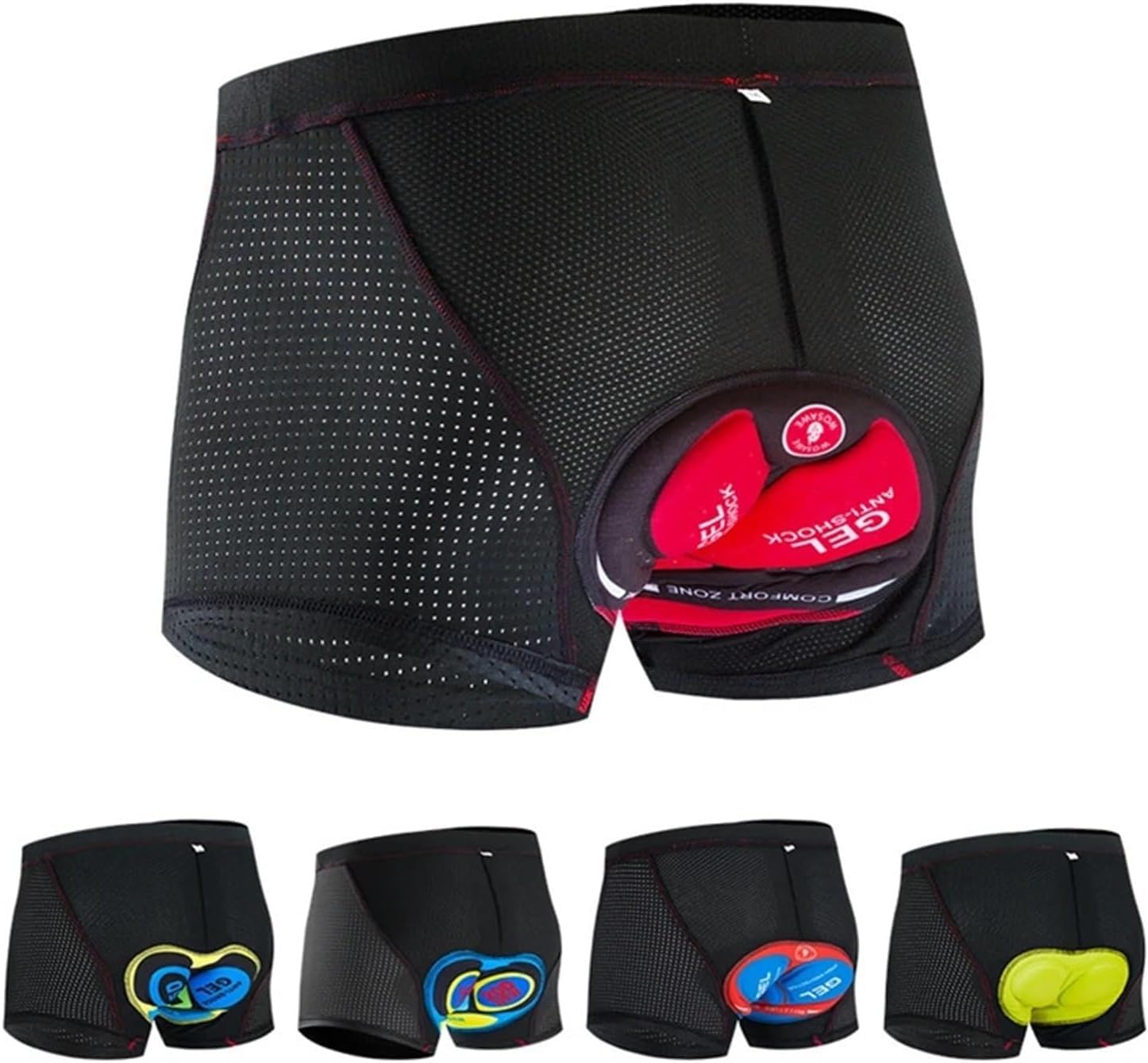 Cuissards de Cyclisme Cuissards De Cyclisme, sous-Vêtements for Femmes Et Hommes avec Coussin en Mousse Silicone Gel Cuissard Respirant for L'extérieur VTT Vélo Route Bikepacking