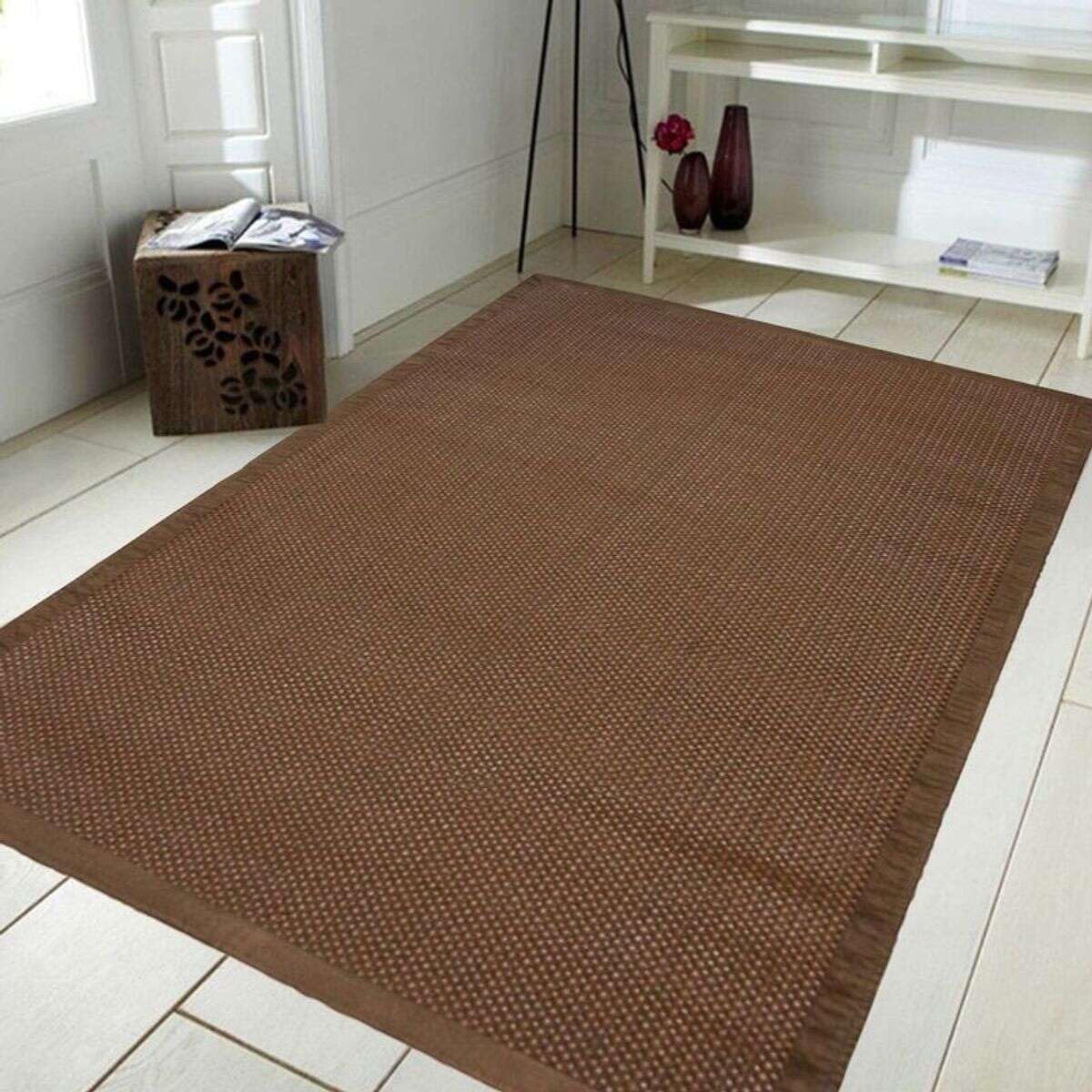 Thedecofactory Tapis tressé pour intérieur et extérieur Marron 160x230