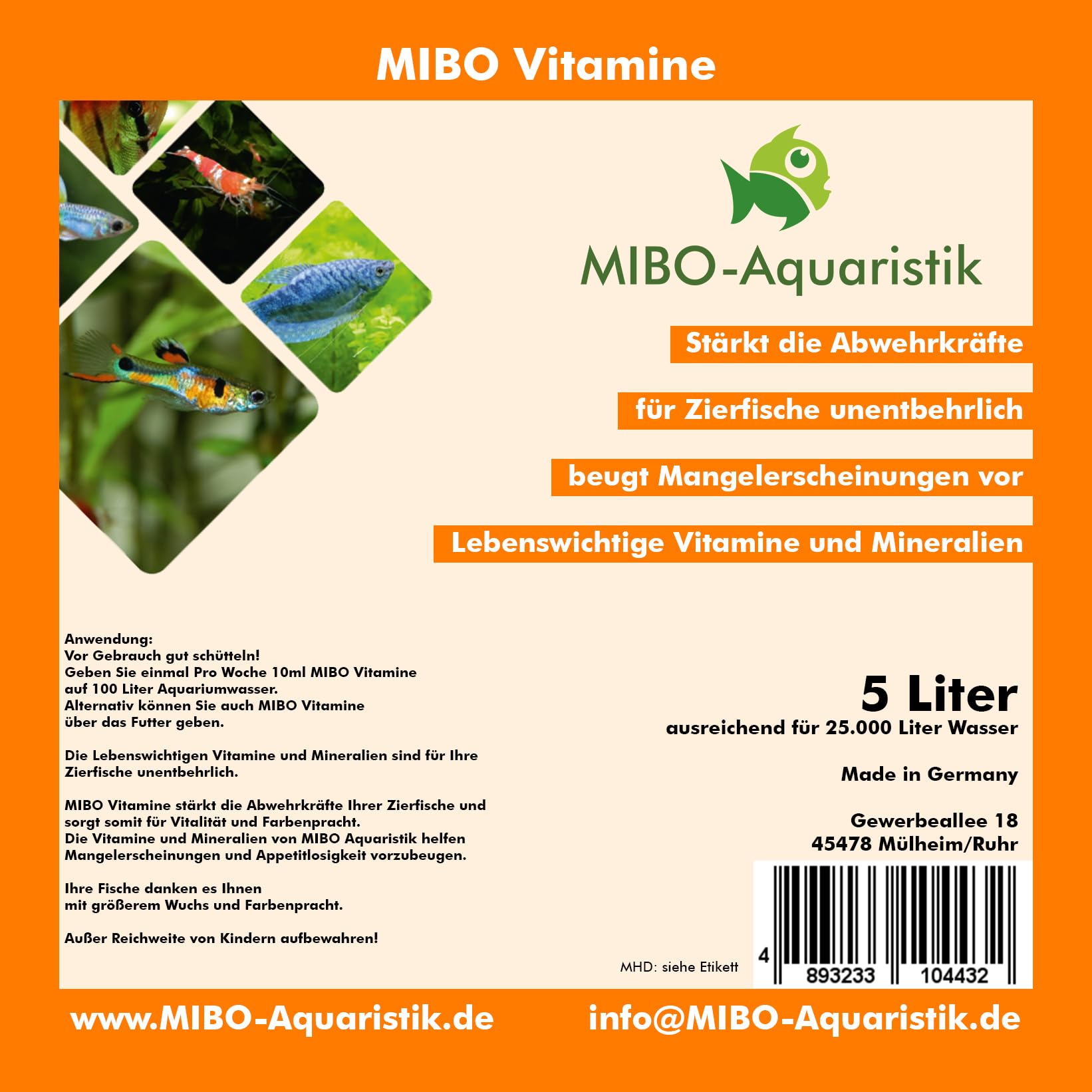 MIBO Aquarium Humin + Vitamine 5000ml im Sparset! Jetzt NEU!