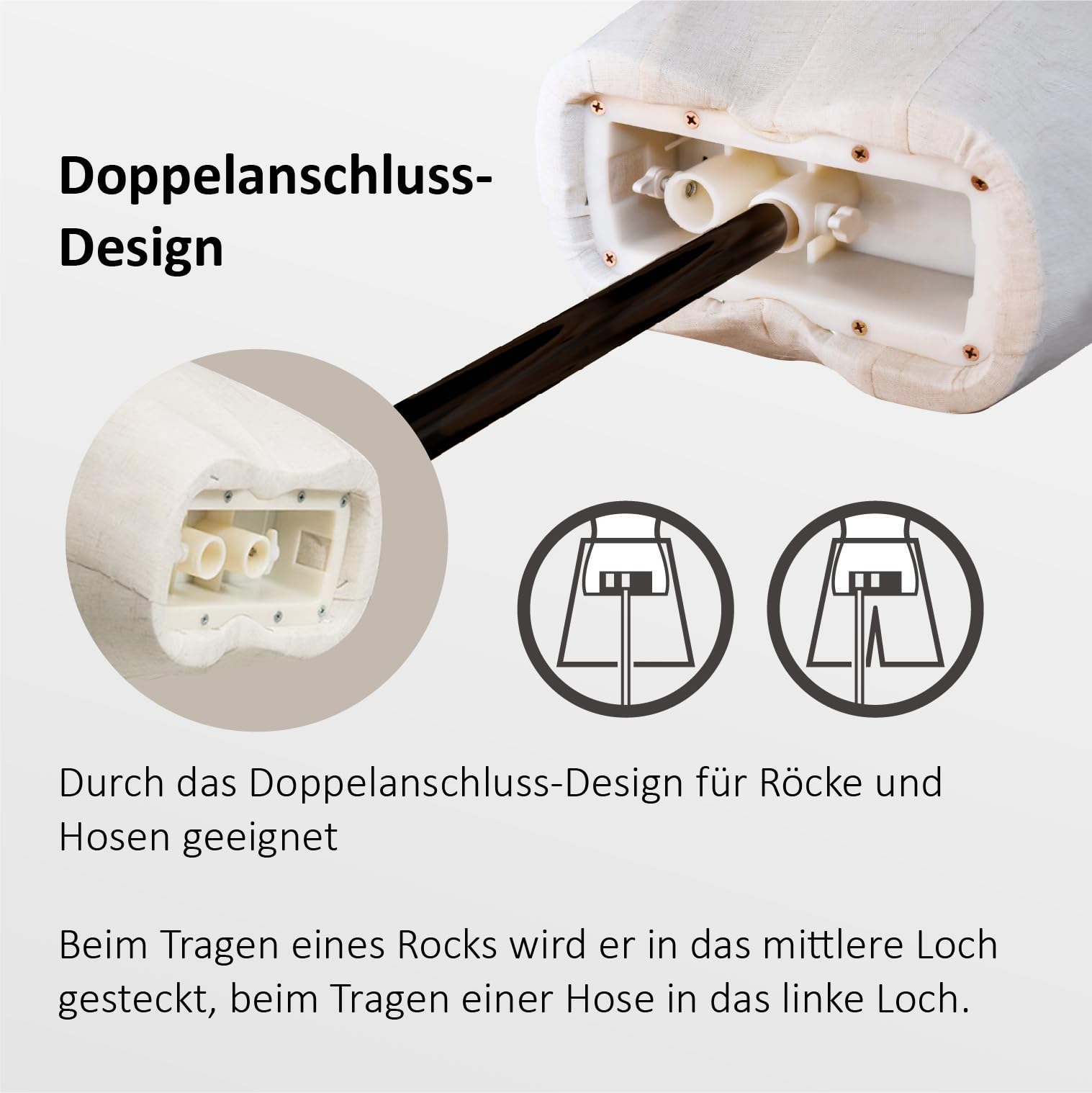 Kurflo Schaufensterpuppe Körper Weiblich, Schneiderpuppe mit abnehmbarem Kopf, Damenbüste mit flexiblen Armen, Mannequin Torso mit Verstellbare Höhe 132-190cm