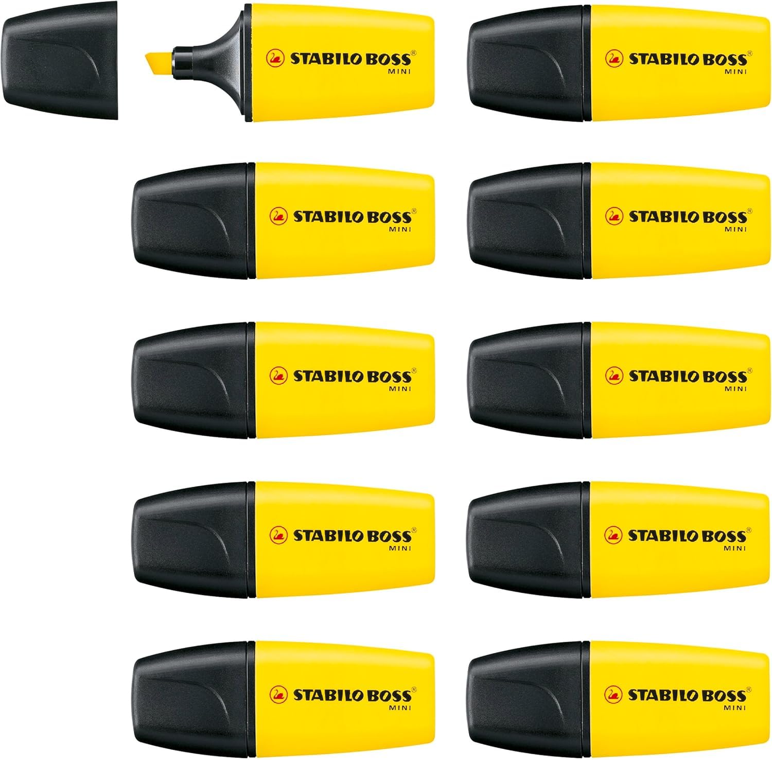 STABILO BOSS MINI - Highlighter - Pack of 10 - Yellow