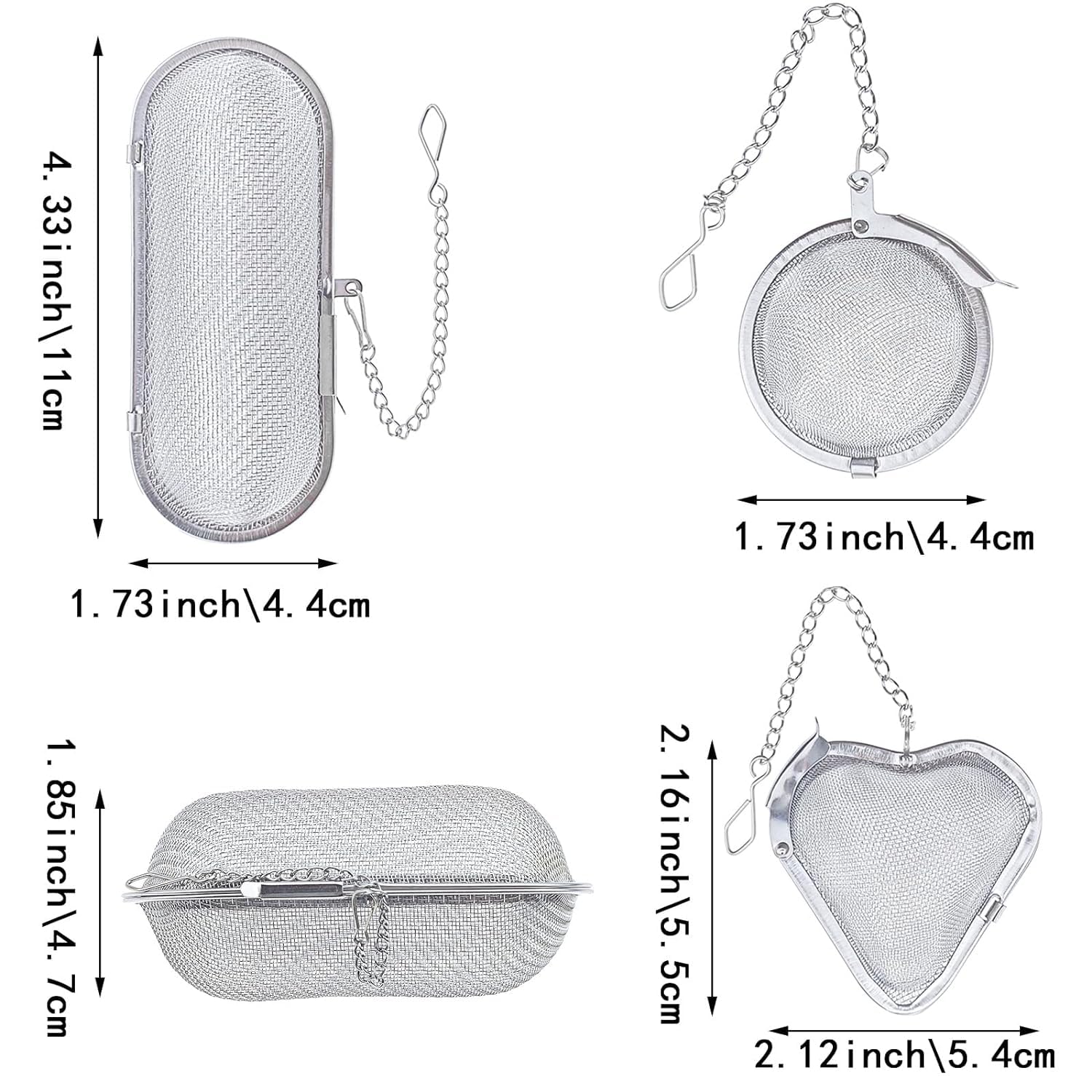3 Pack Ultrasonic Cleaner Stainless Steel Fine Mesh Parts Cleaning Basket with Lock - Image 2
