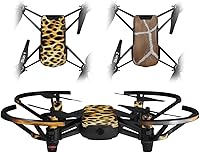 Vista 1 de Paquete de 2 calcomanías para DJI Ryze Tello Drone de piel fractal de leopardo no incluido