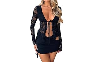 Alluring Black Lace Set: Feminine Charm Meets Versatility