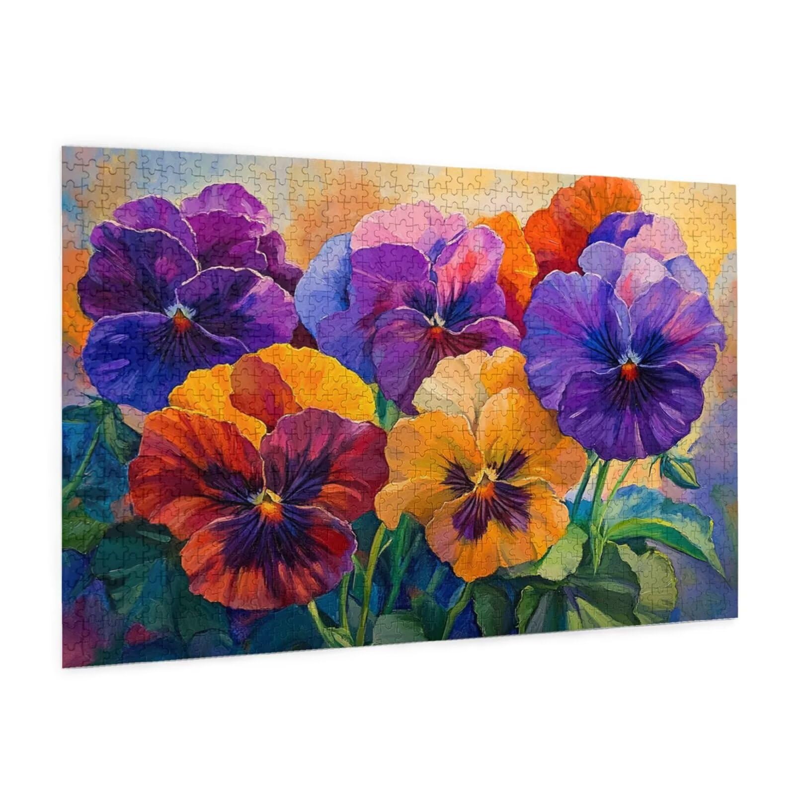 Puzzle 2000 Teile, Puzzle Erwachsene, Holzpuzzle Blume Impossible Jigsaw, Clevere Rätsel, HD Farbe Jigsaw mit Geschenkbox Verpackung for Room Decor, Geschenke für Frauen Farbe 100x70cm p-1906