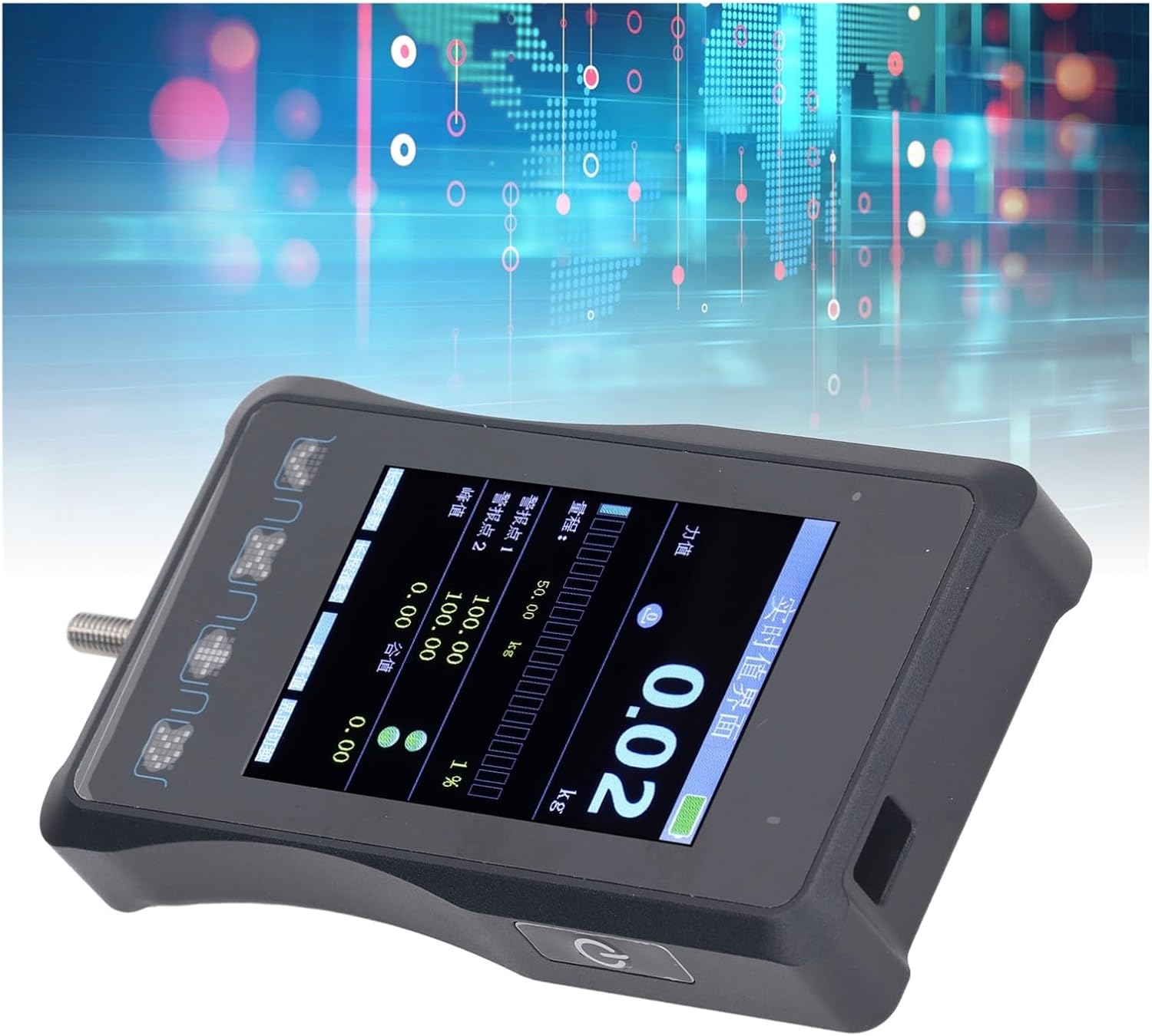Force Gauge Handheld Force Gauge Push Pull Gauge Quick Response Light Indicator Multi Alarms Handheld Digital Force Gauge 1000N for Heavy-Duty Tasks