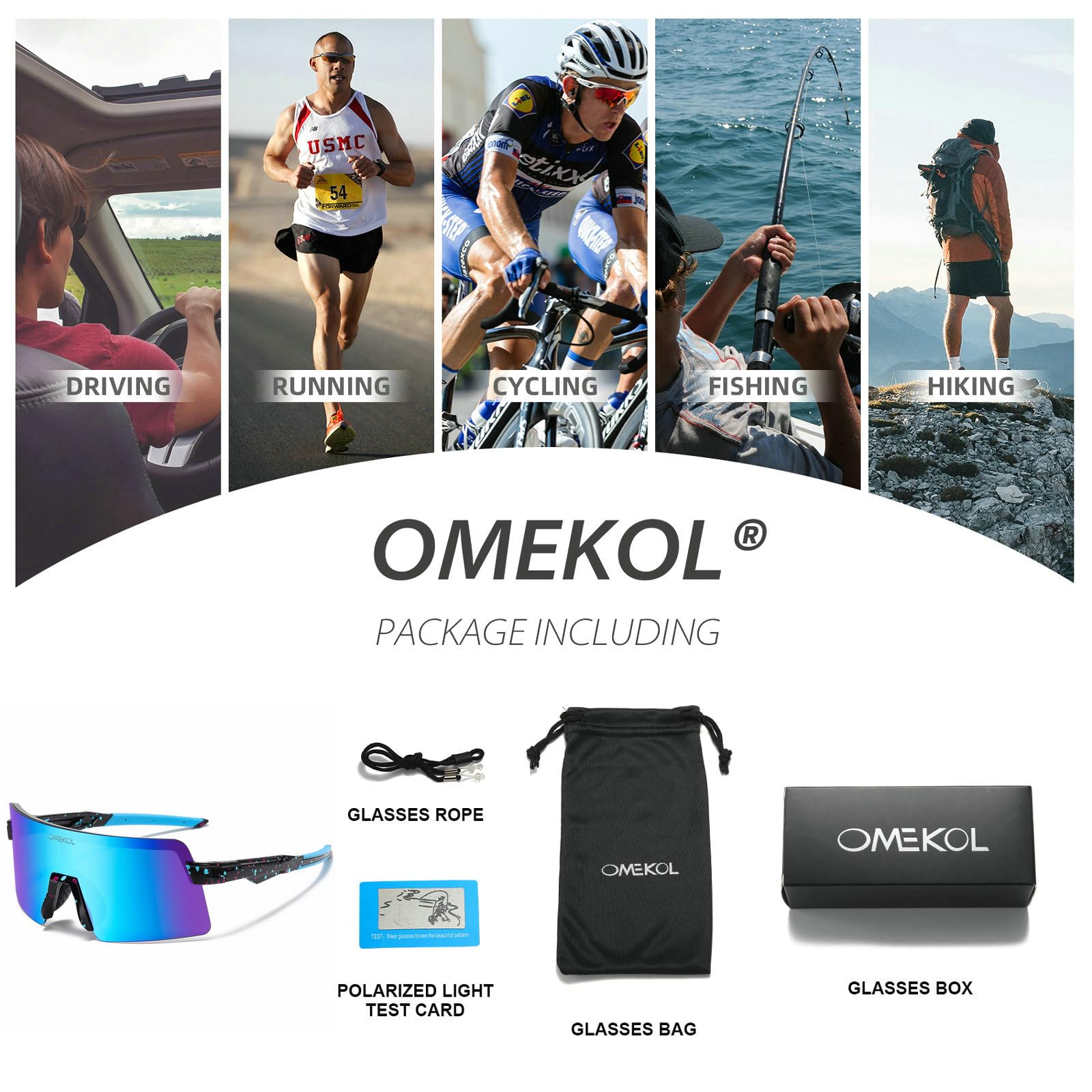 Dwa rozmiary dla dorosłych i młodzieży spolaryzowane okulary przeciwsłoneczne mężczyźni kobiety outdoorowe sportowe okulary baseballowe UV400 okulary rowerowe