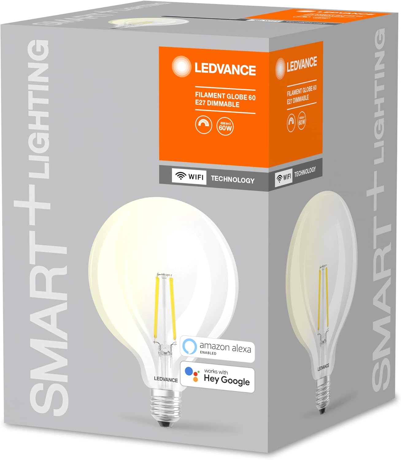 LEDVANCE Smart LED lamp with WiFi Technology, Base: E27, Warm White, 2400 K, 5.50 W, Replacement for 60 W Incandescent Bulb - Image 5