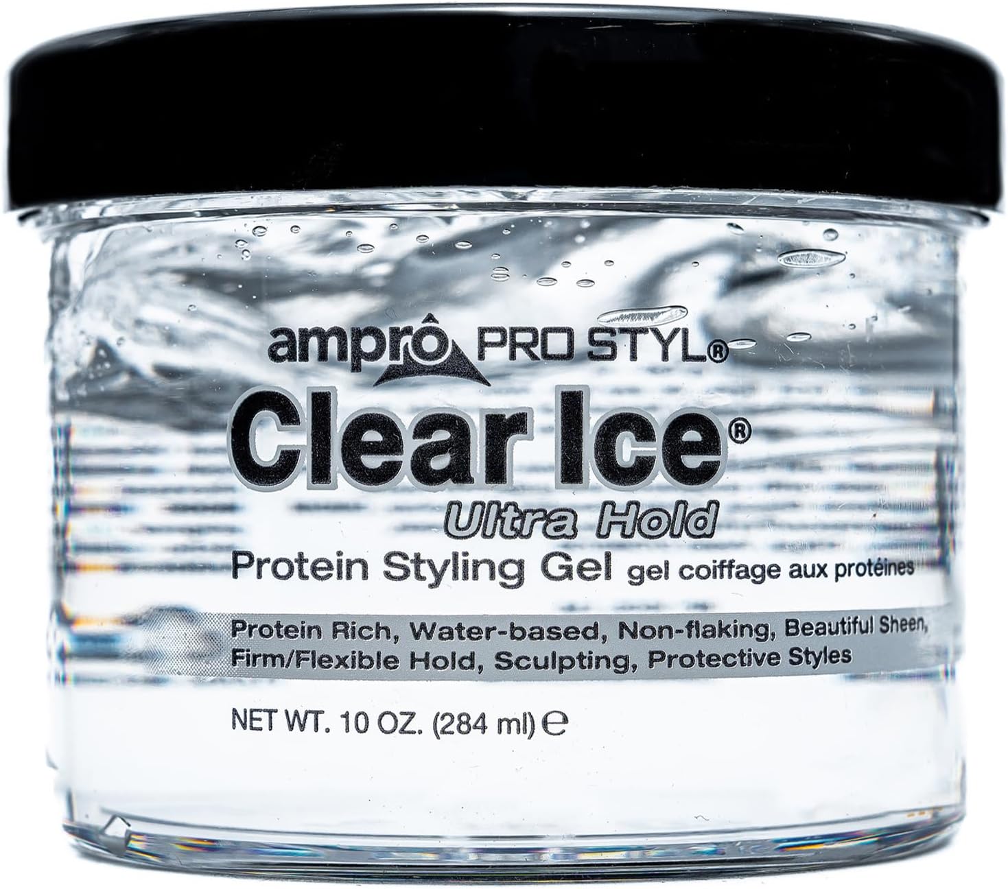 thebestton Ampro Ampro Clear Ice Gel Protein Styling Gel Ultra Hold- Case of 6