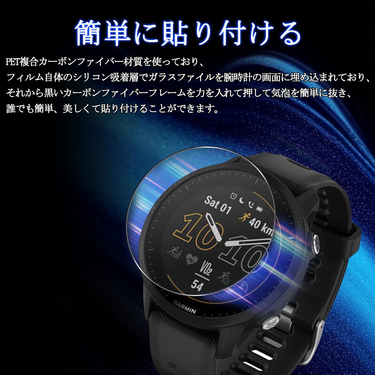 Amazon.co.jp: 【3枚セット-高 品質】対応 Garmin Forerunner 955 