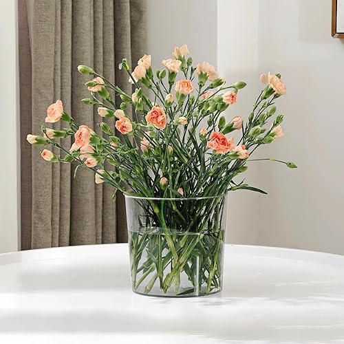 Miniatura 6 de Kingrol Paquete de 6 jarrones de flores transparentes, cubos de hielo de plástico de 3 cuartos de galón para enfriar cerveza, vino, champán, cubos