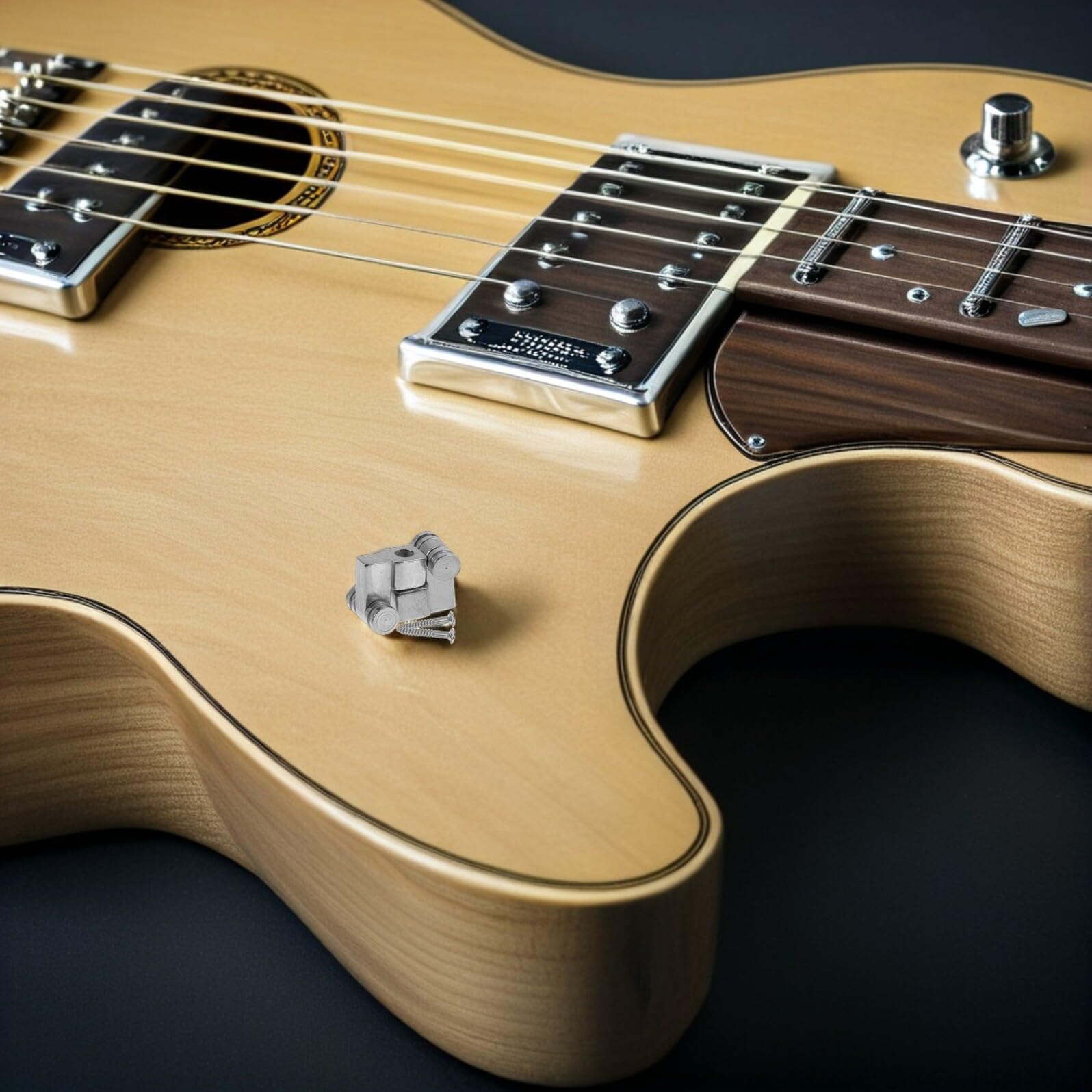 Genel 6 Adet Paslanmaz Çelik Metal Roller Tutucu Elektrikli Gitar Aksesuarı Uyumluluk ve Kalitesi Artırıcı