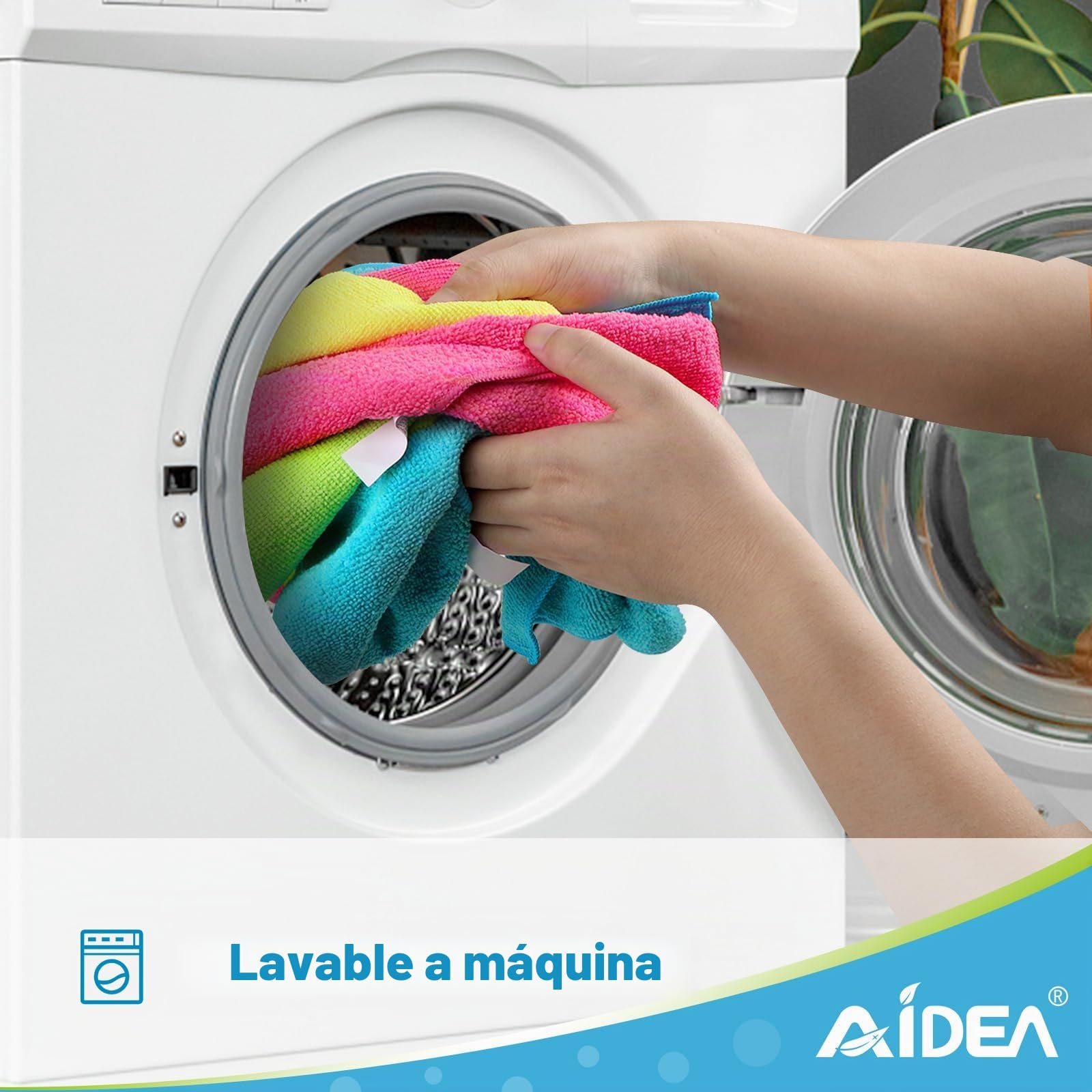 AIDEA Paños de microfibra 100 unidades, paños de microfibra, paños de limpieza de cocina, paños de cocina para casa, coche, moto, ventana, 30 x 30 cm
