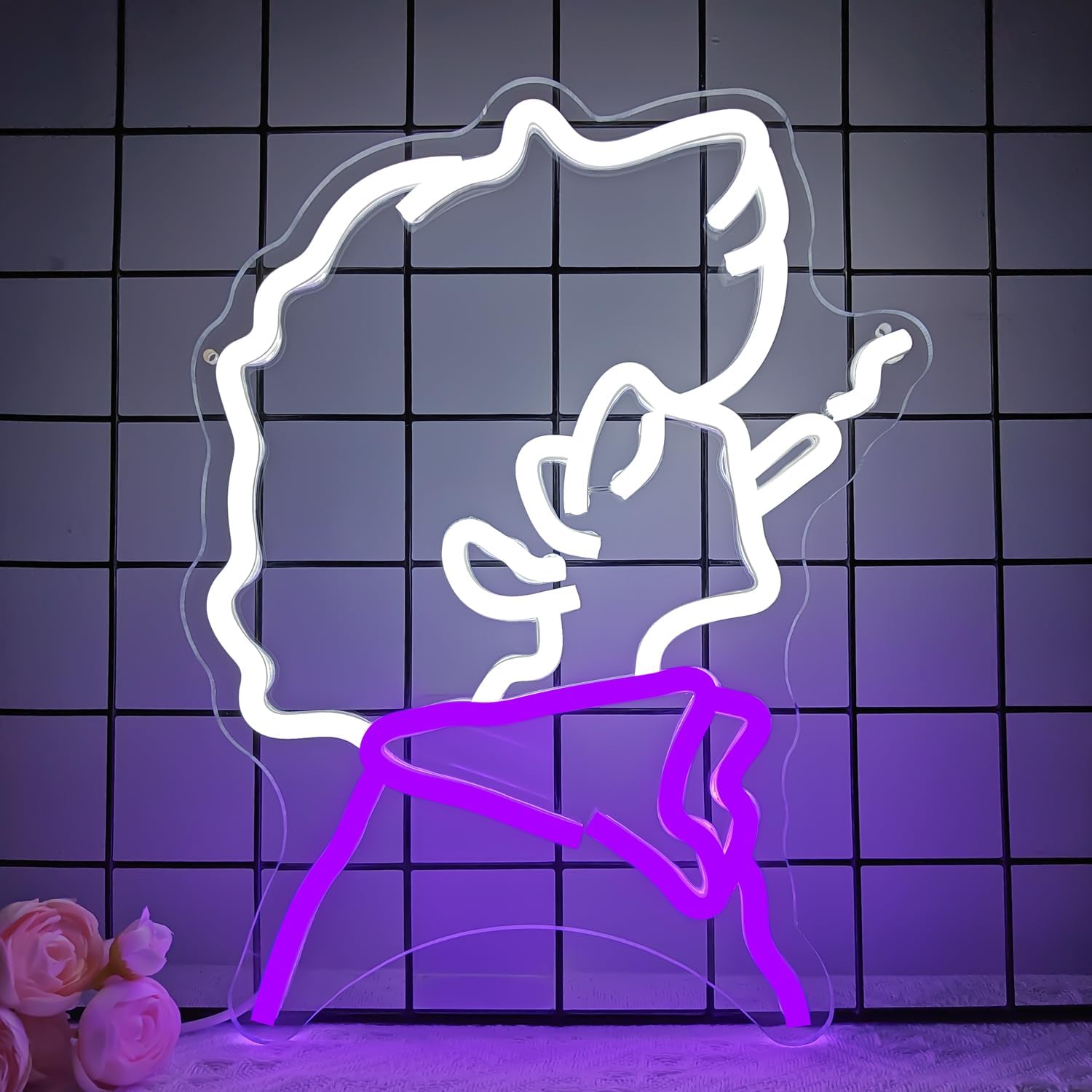 Anime Cowboy Neon Sign Japanese LED Sign Neon light Sign for Wall Decor Light...