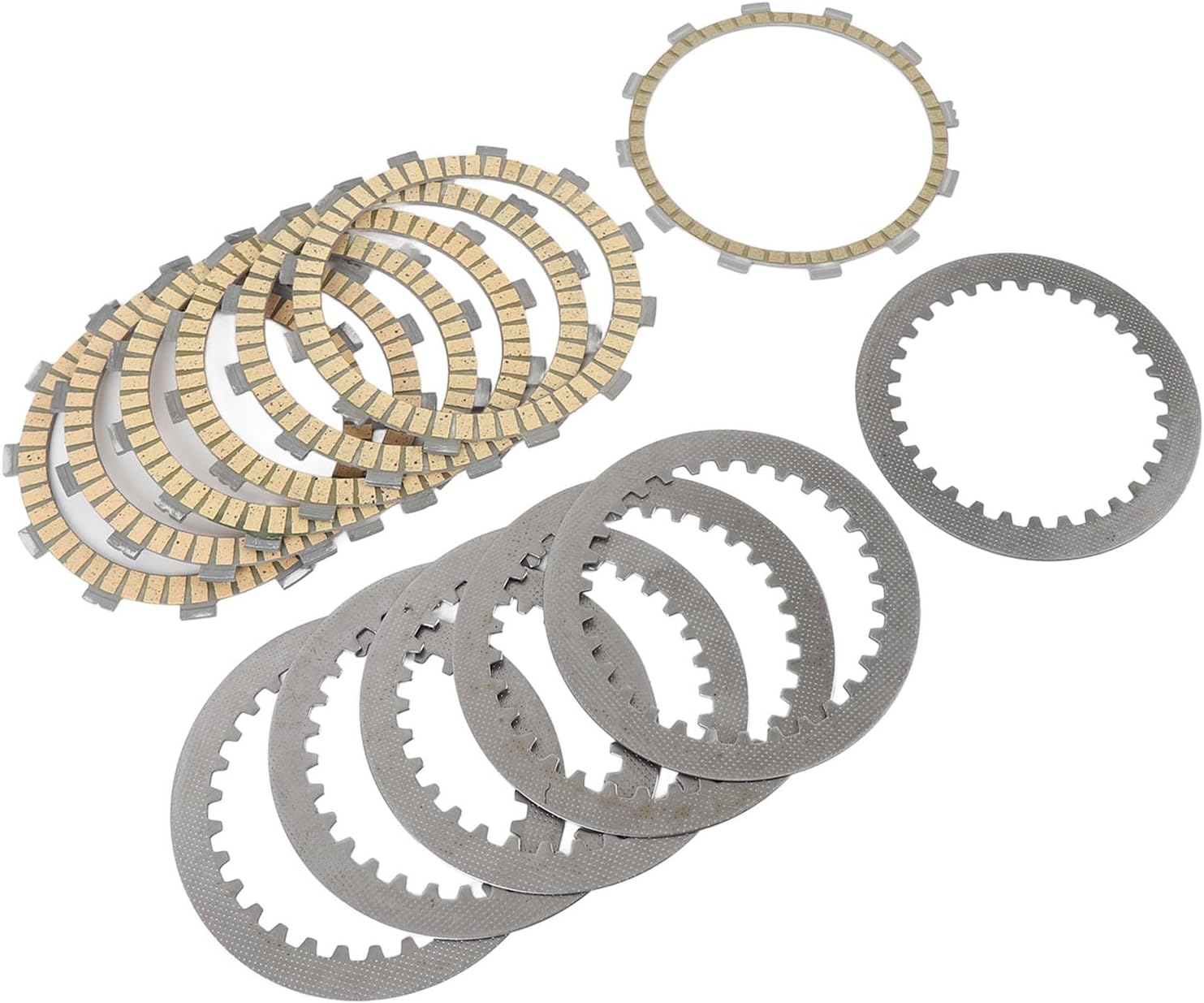 Generic オートバイスチールクラッチプレート、振動を減らすモーターサイクルクラッチ摩擦ディスクプレートキットヒートプルーフRs