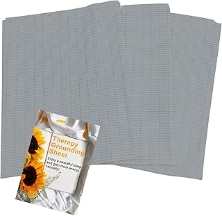 Grounding Sheet, Therapy Grounding Sheet with Grounding Conductive Cord, Conductive Grounding Mat for Better Sleep, Reduce Pain and Inflammation (Grey-Queen Size 60" 80”)