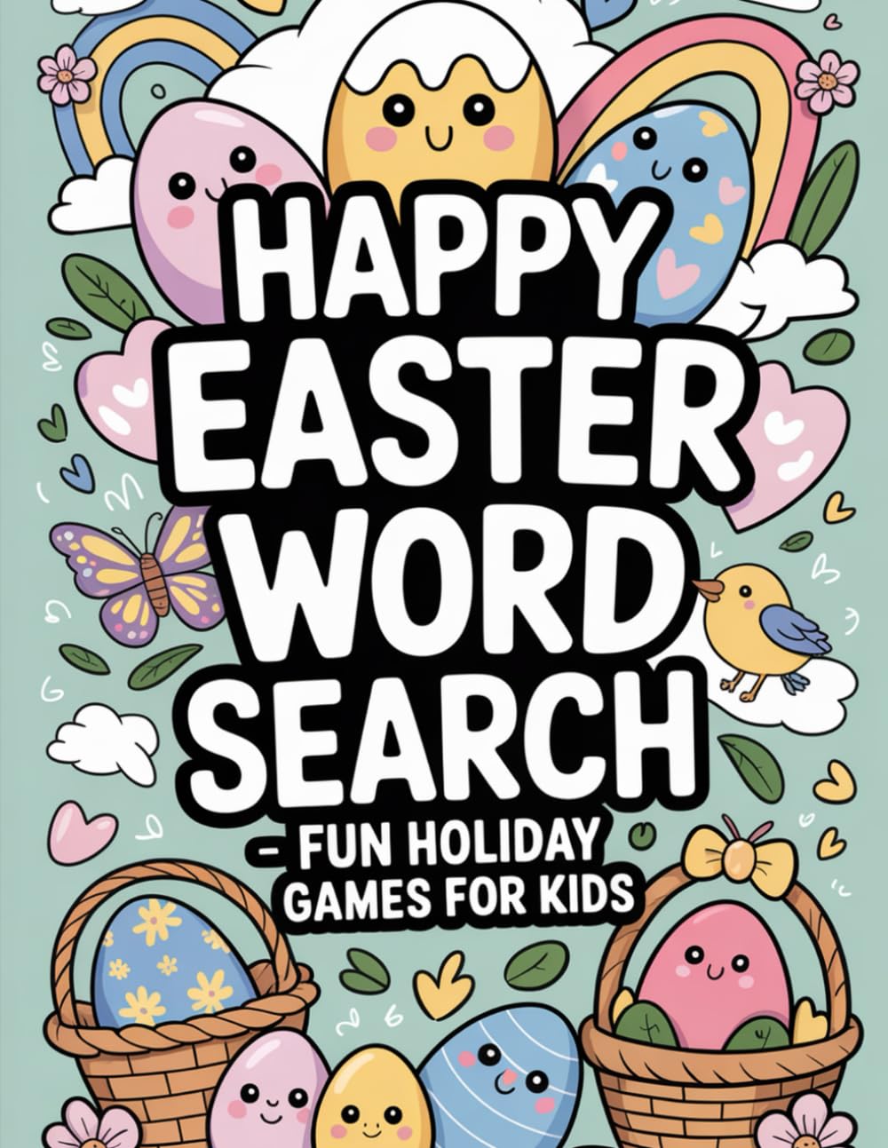 Happy Easter Word Search - Fun Holiday Games for Kids (Easter Word Search Collection)