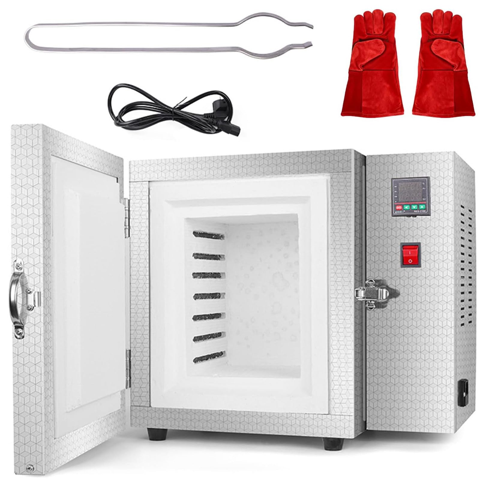 1500W elektrischer Keramik-Labor-Muffelofen,800 °C elektrischer geschlossener Labor-Muffelofen,geschlossener Labor-Hochtemperaturofen,Elektroherde mit integrierter Programmsteuerung
