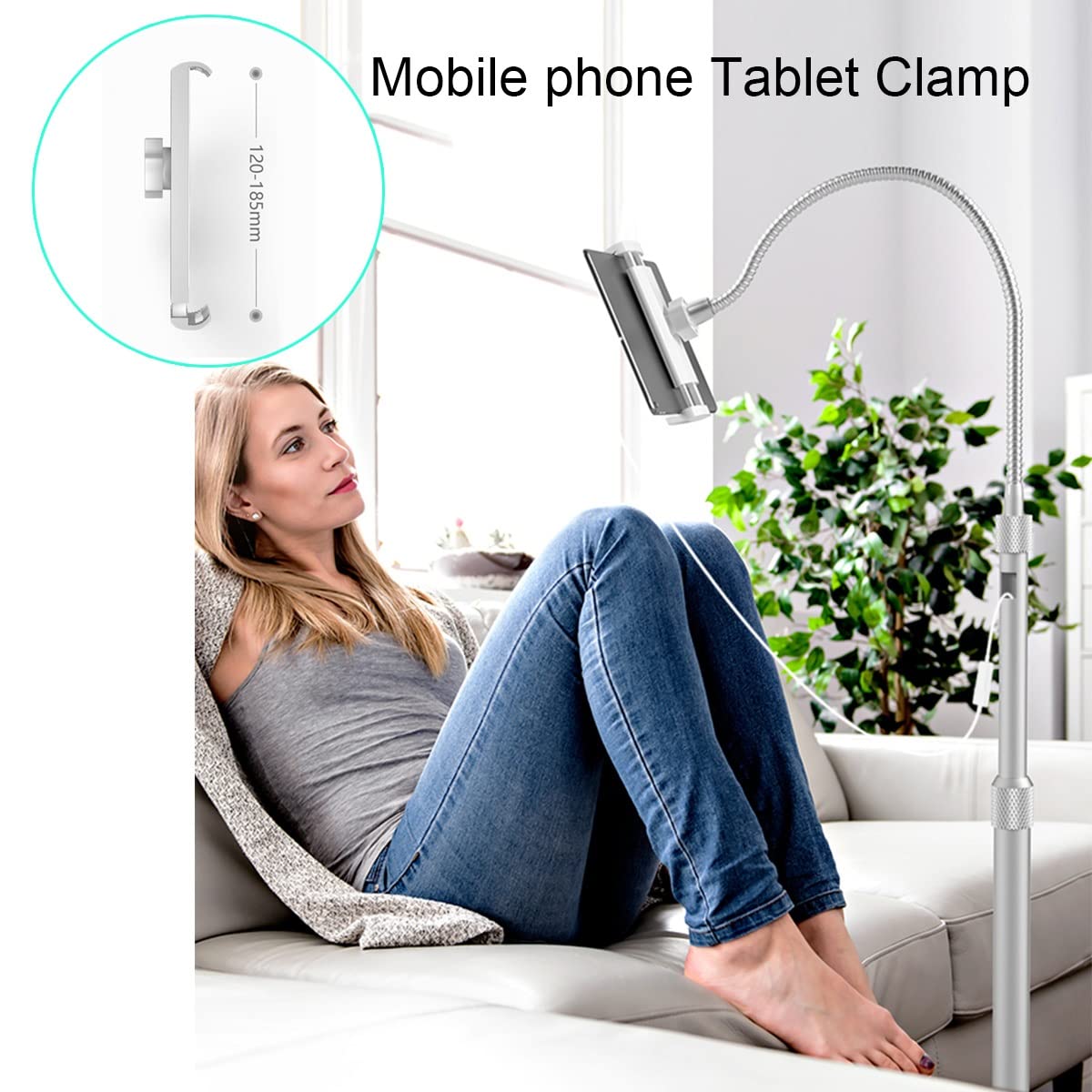 Supporto per computer, Supporto for tablet girevole a 360 gradi(Standard Clip)