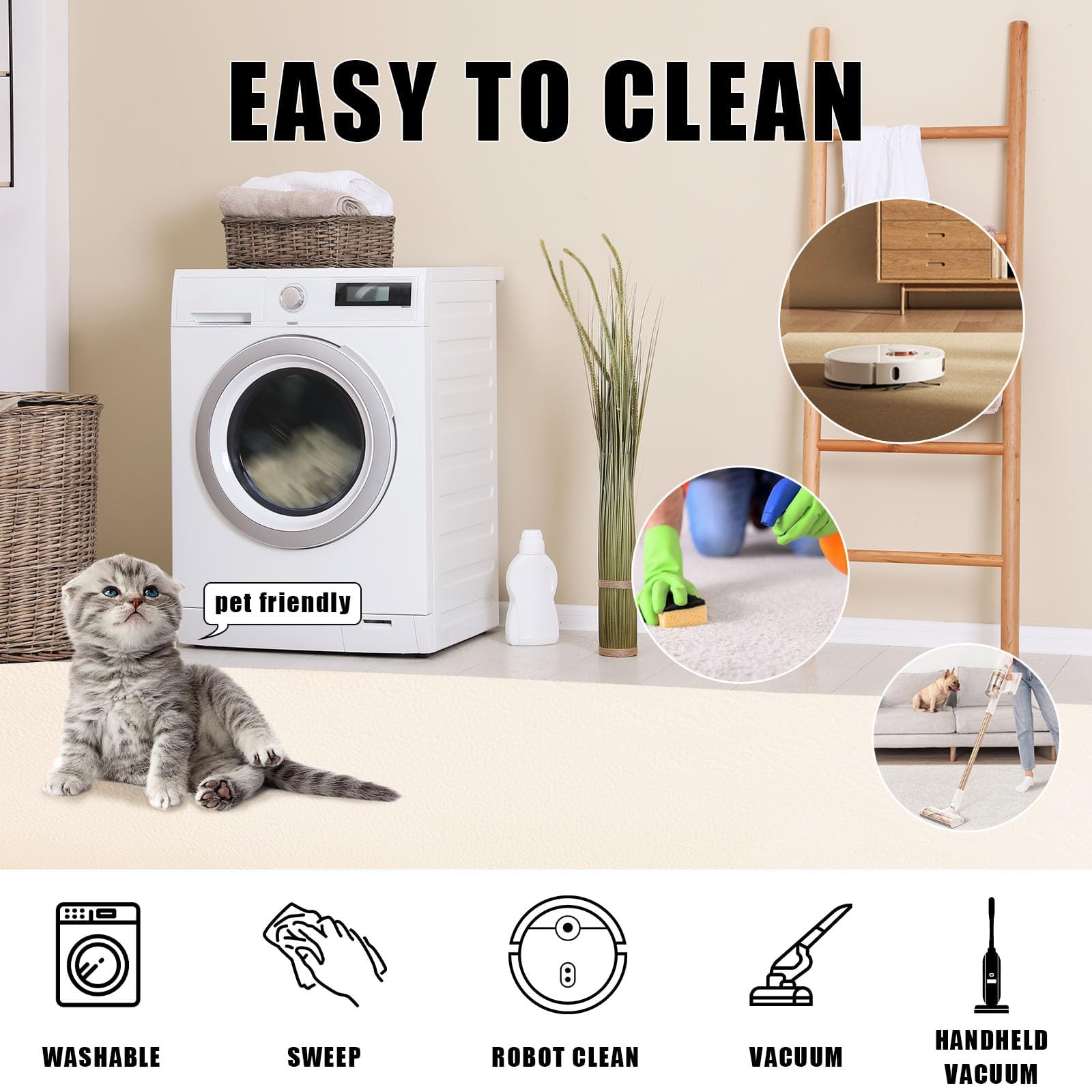 Tappeto colorato nordico moderno astratto per soggiorno 70x140 cm Tappeto antiscivolo lavabile per camera da letto, ingresso, sala da pranzo, cucina, ufficio Tappetino morbido