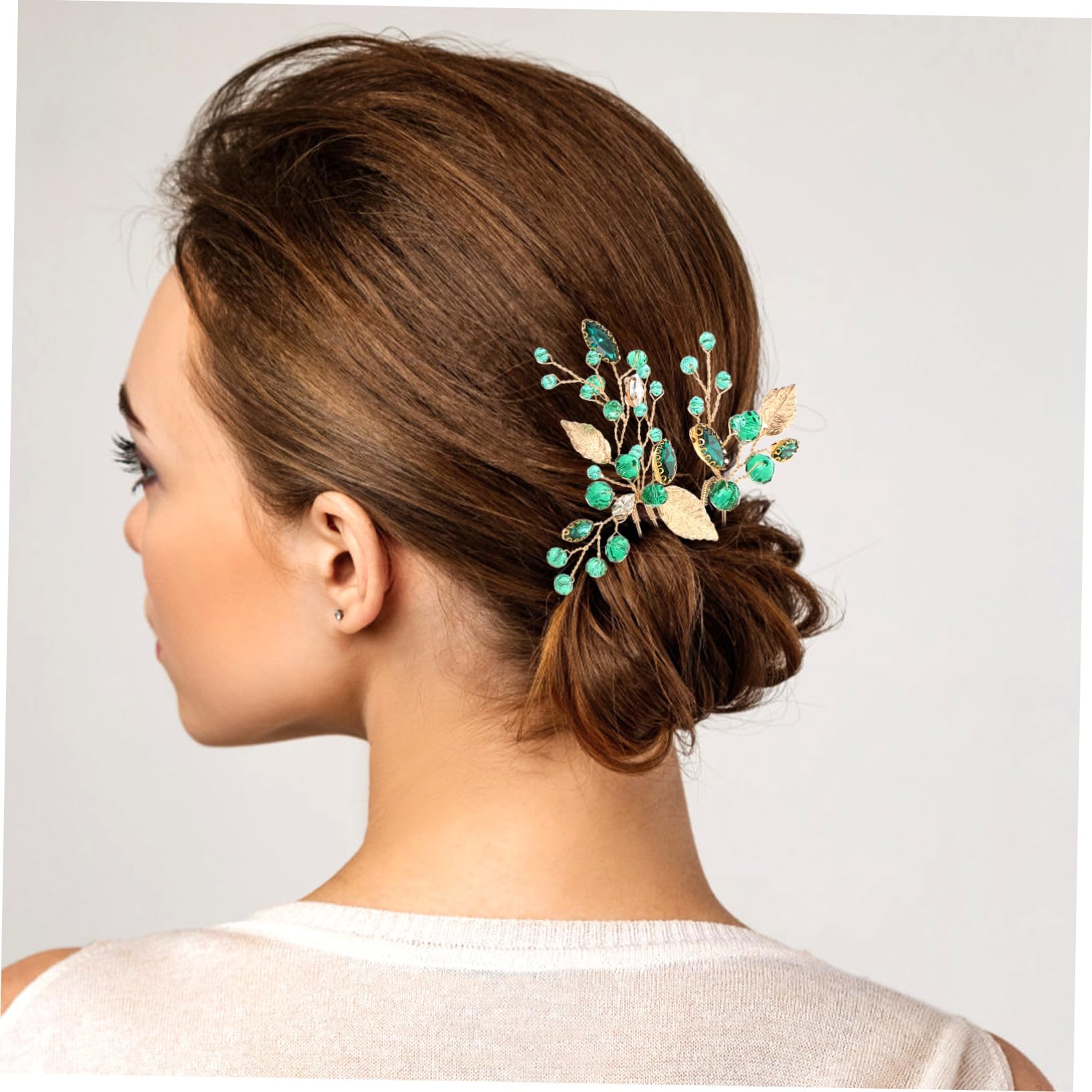ifundom 12piezas Horquillas De Novia u Shape Cristales Adornos Elegantes Para Bodas y Fiestas Accesorios De Pelo Chic y Delicados
