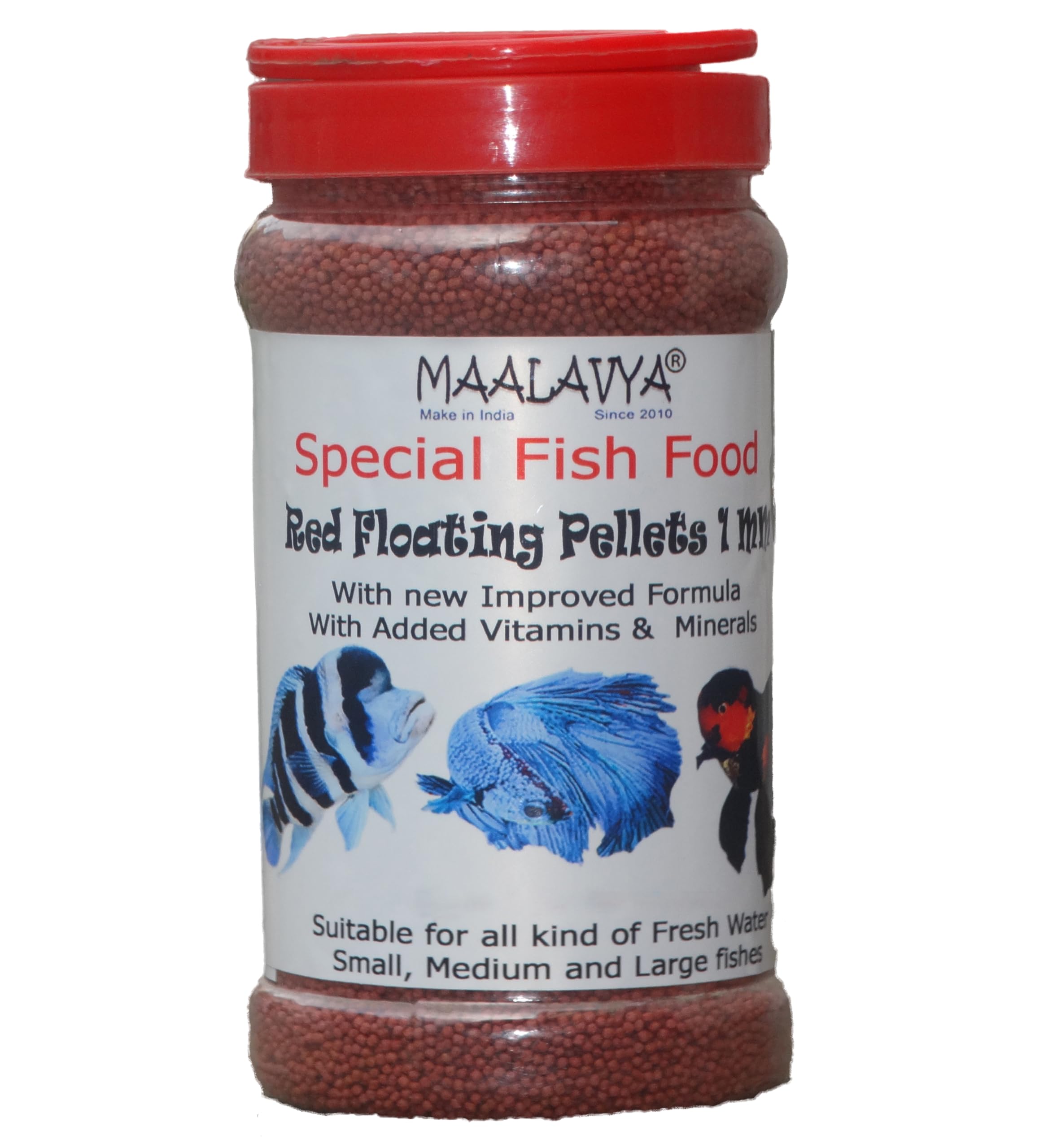 Maalavya Special Fish Feed/Food Good Fish Food for Aquarium Pellets Size 1 MM (Red) 370 Grams (B0CJ5G4R5F) Amazon Price History, Amazon Price Tracker
