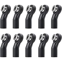 QUE-T M3 Plastic Link Tie Rod End, 10pcs Ball Head Joint Linkage for RC Car Truck