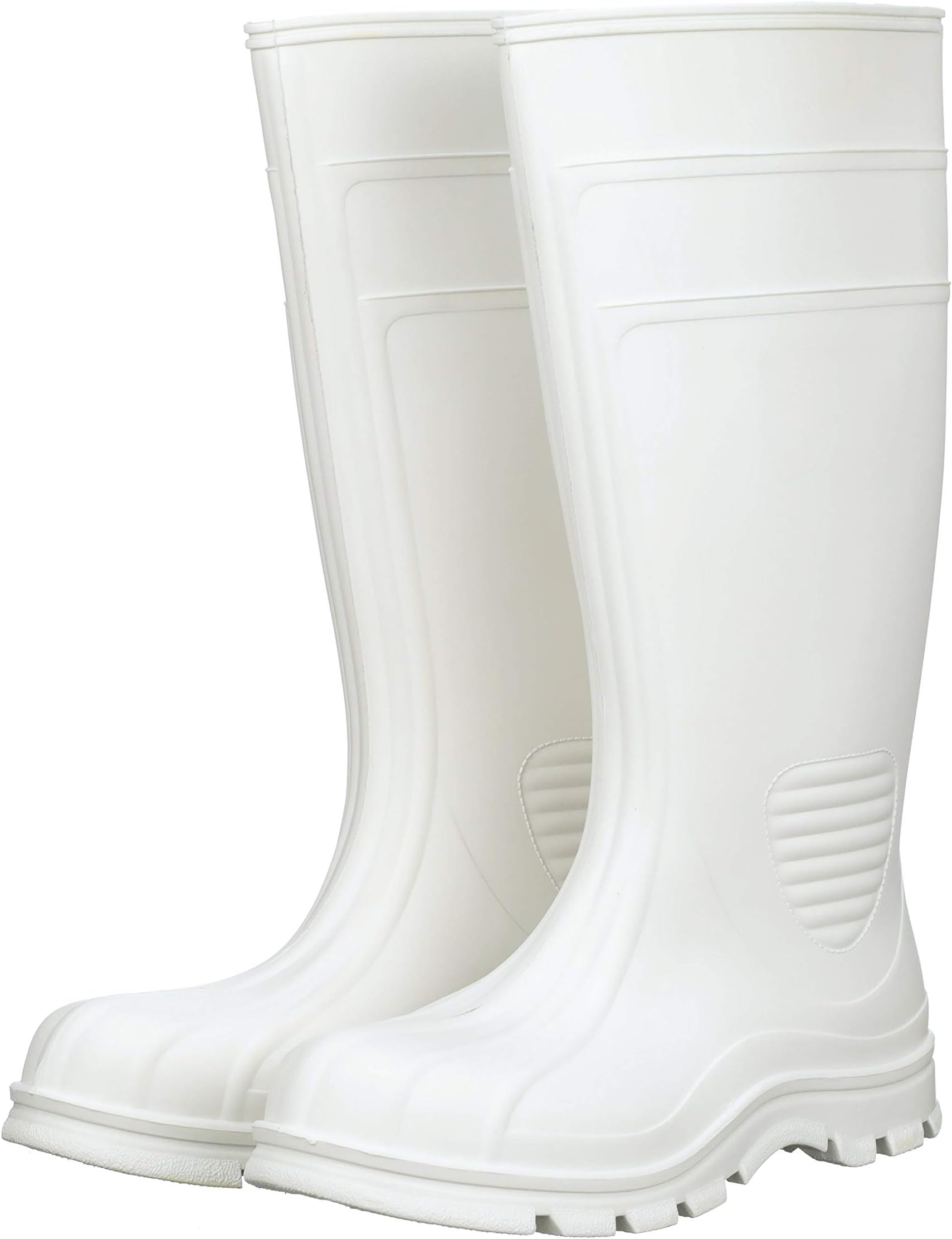 Heartland Footwear 15" White Waterproof Boot, Plain Toe, 10