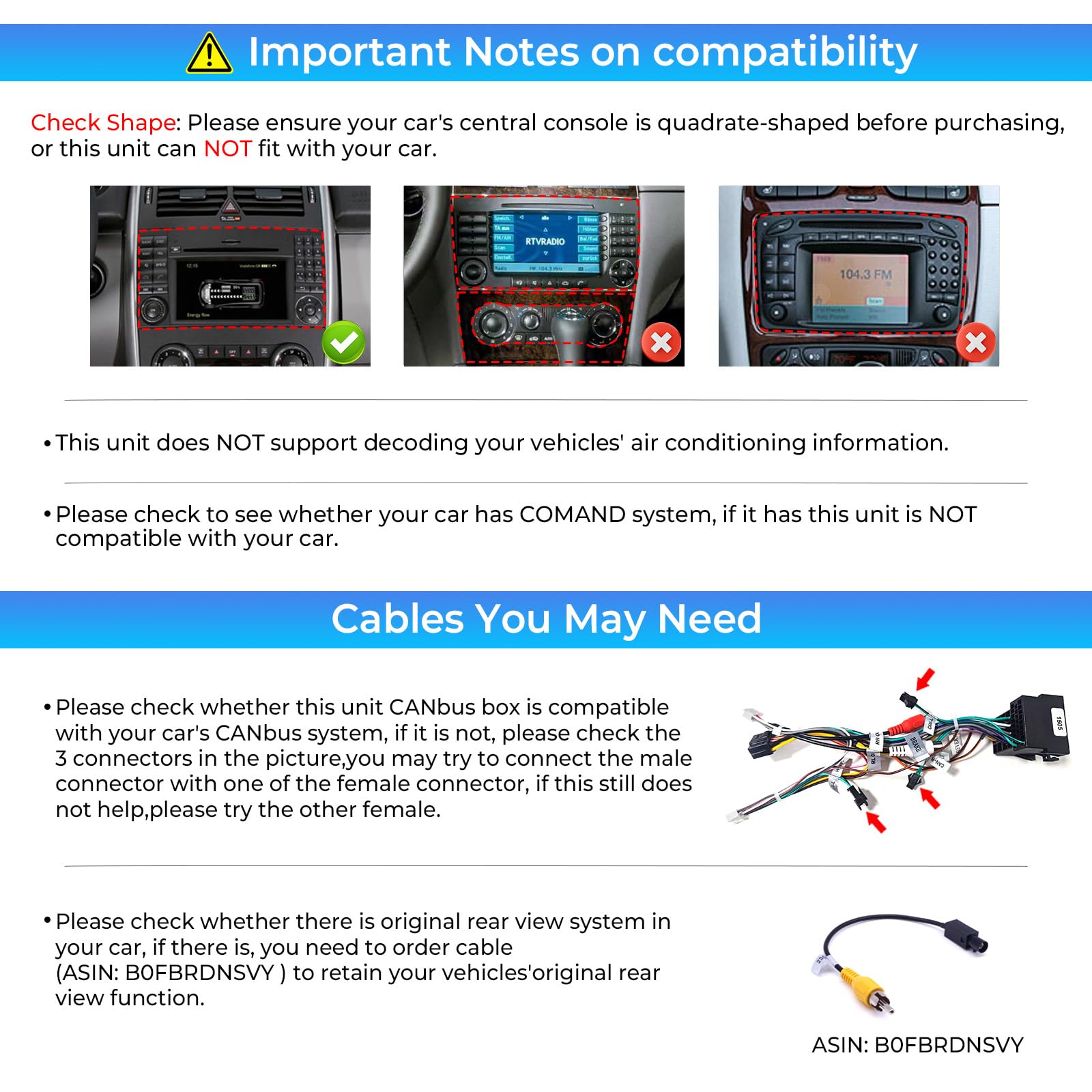 Android 14 Car Radio para Mercedes - Benz Clase A W169/ Clase B W245/ Viano&Vito W639/ Sprinter W906 con Octa Core 6GB+128GB Incorporado 4G LTE Car play Android Auto DAB SWC Bluetooth GPS Navi