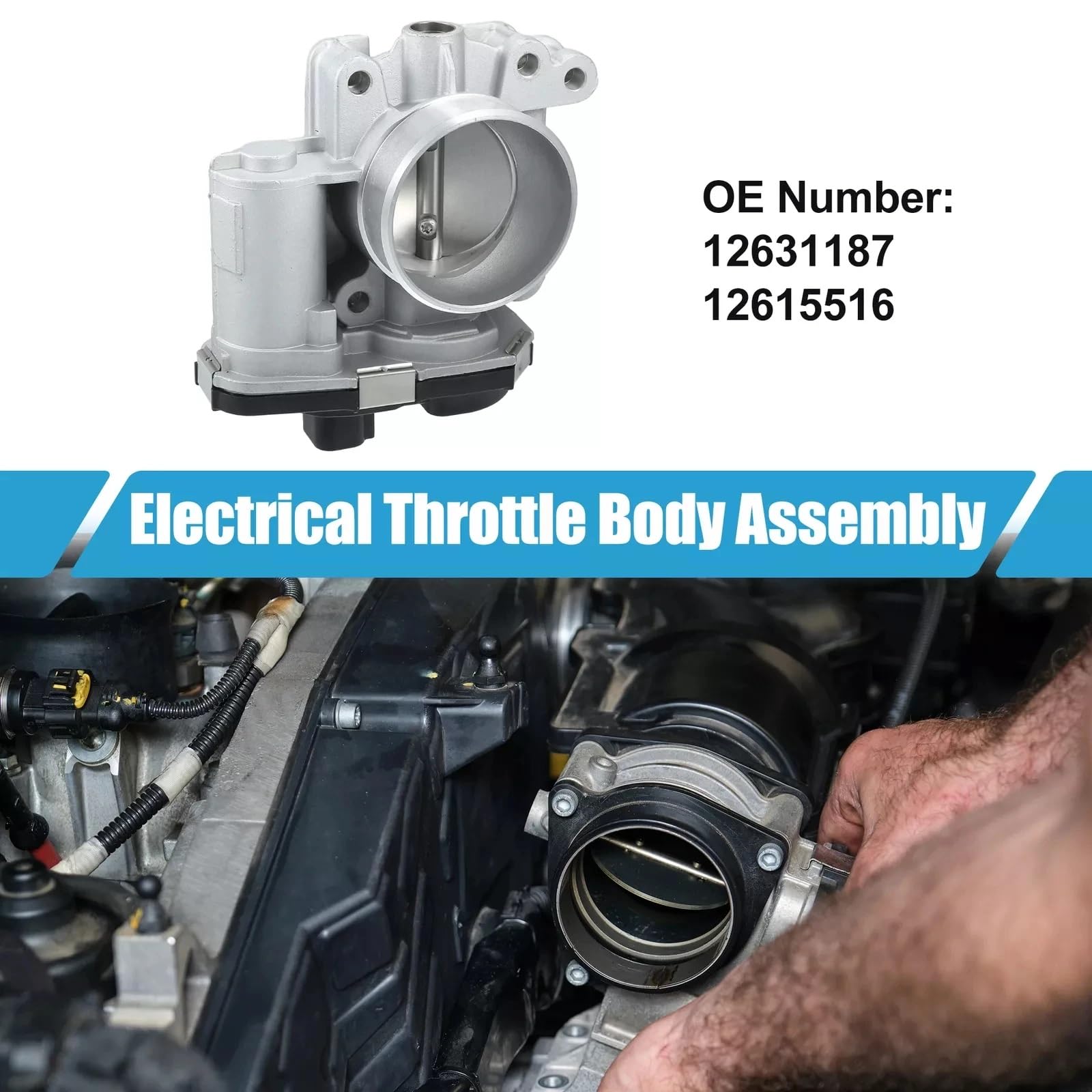 Sensor posición Acelerador Conjunto De Cuerpo del Acelerador Electrónico 12631187 12615516 para Buick para Regal CXL 2.0L L4 2011 Actuador Cuerpo Acelerador