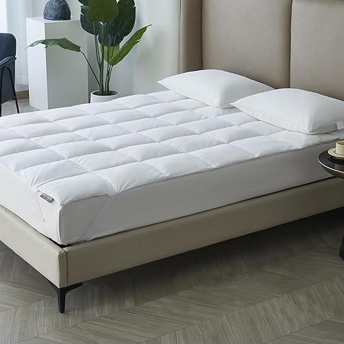 Kathy Ireland Brrr Pro Cooling Tencel - Cubrecolchón acolchado tamaño individual, 300 hilos Tencel Lyocellpoliéster, transpirable, suave, color