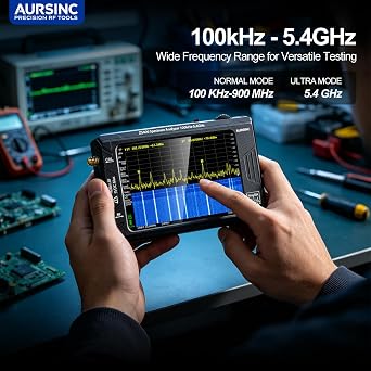 AURSINC TinySA Ultra+ ZS406 Spectrum Analyzer with Hard EVA Protective Case