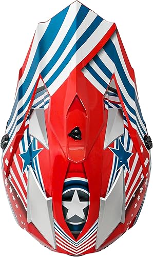 Miniatura 5 de VCAN VX38Y - Casco para niños y jóvenes, aprobado por el Departamento de Transporte (DOT), para ATV, motocross, bicicleta de tierra, motocicleta,