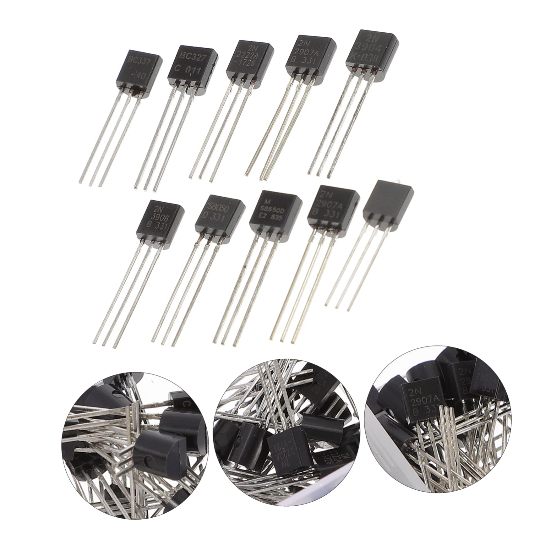 Gatuida 800pezzi Kit Assortimento Transistor Per Elettronica Varie Specifiche Per Esperimenti e Progetti Fai Da Te