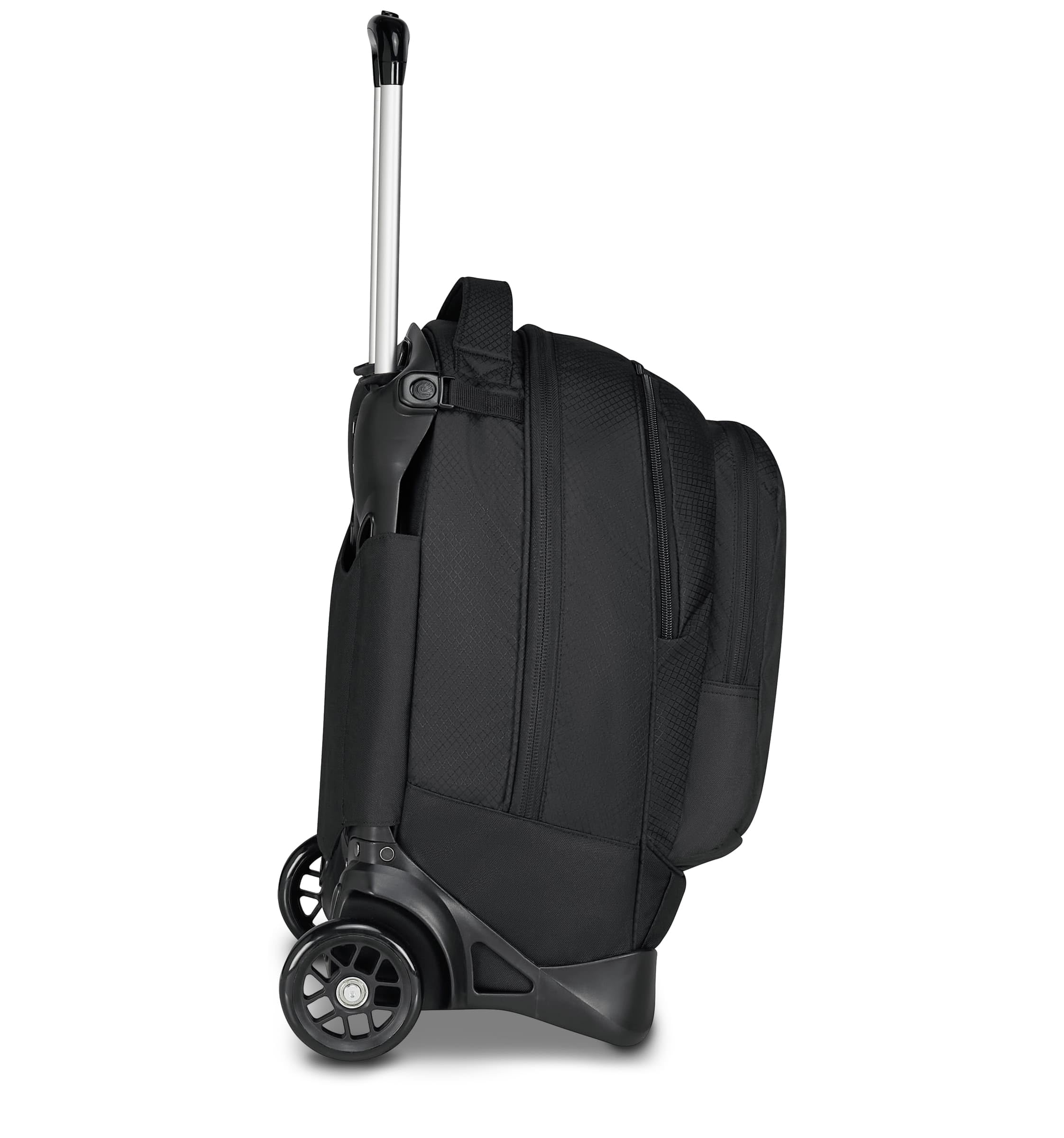 Invicta Trolley Scuola Plug Led, Nero, 3 in 1, Zaino Doppio Scomparto Con Carrello Sganciabile, Tasca Per PC, Tasca Per Borraccia, 34 lt, Scuola Media e Superiore, Viaggio, Zaino Ragazza e Ragazzo
