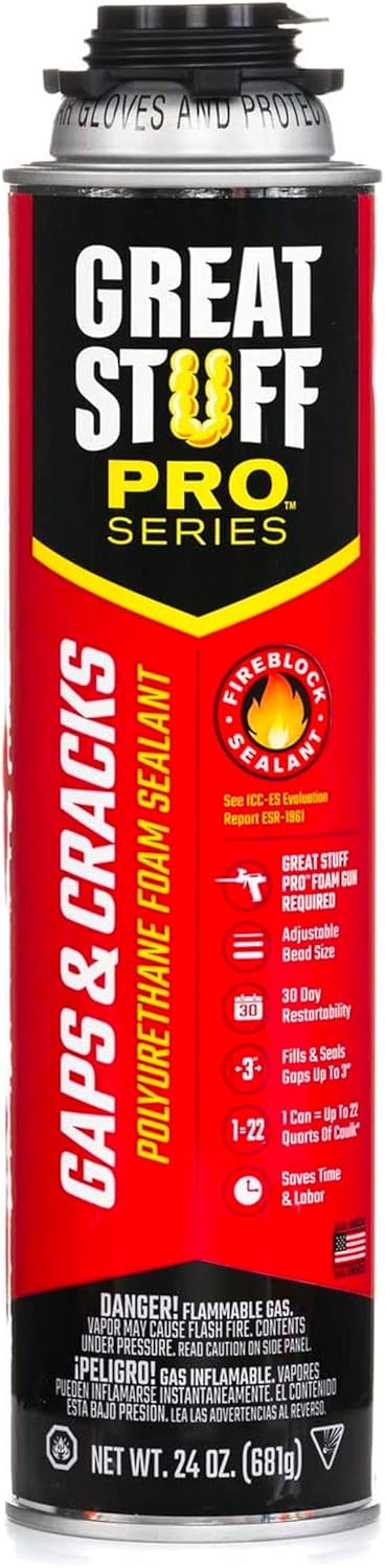 Gaps & Cracks 24 oz Insulating Foam Sealant, Orange Set of 4