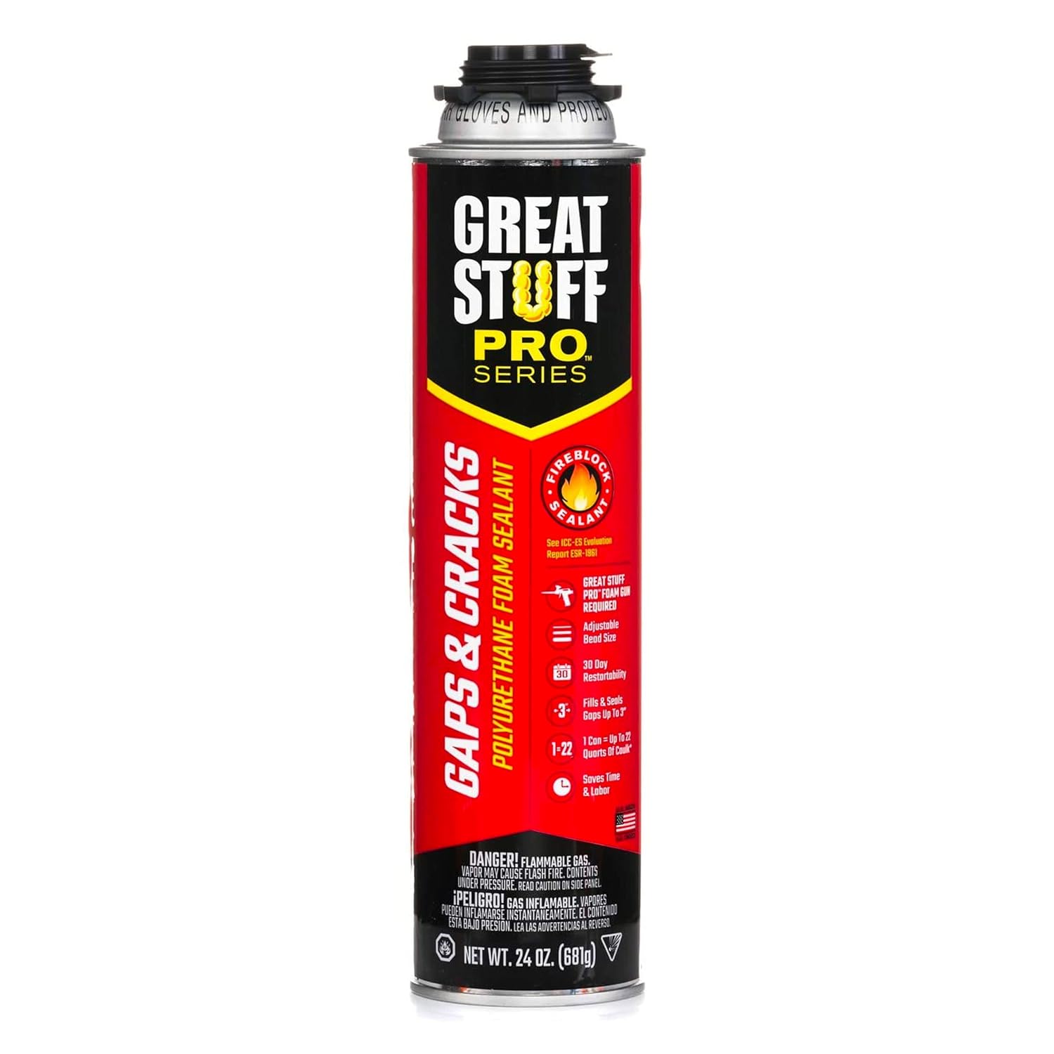Gaps & Cracks 24 oz Insulating Foam Sealant, Orange Set of 3