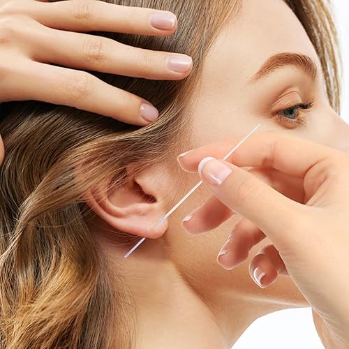 Miniatura 3 de Limpiador de anillos de nariz, 180 piezas, agujero de pendiente, aretes, limpiador de agujeros, línea de limpieza, limpiador de agujeros de aretes,