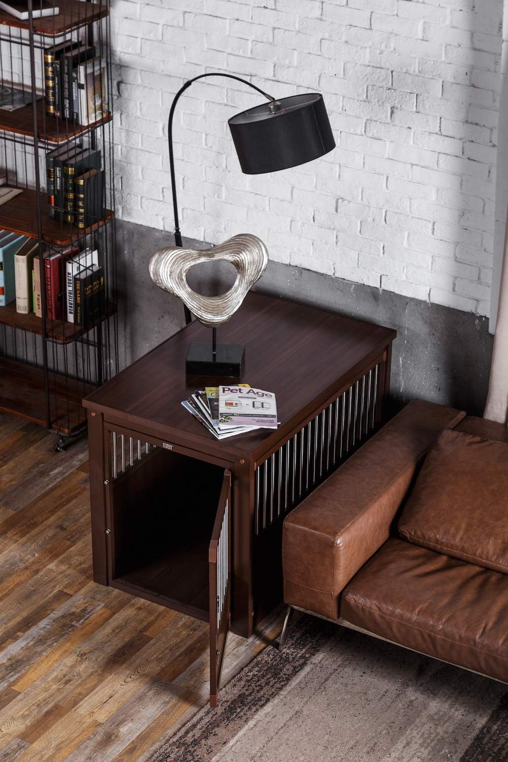 New Age Pet ecoFLEX Pet Crate/End Table, X-Large, Russet : Pet Supplies