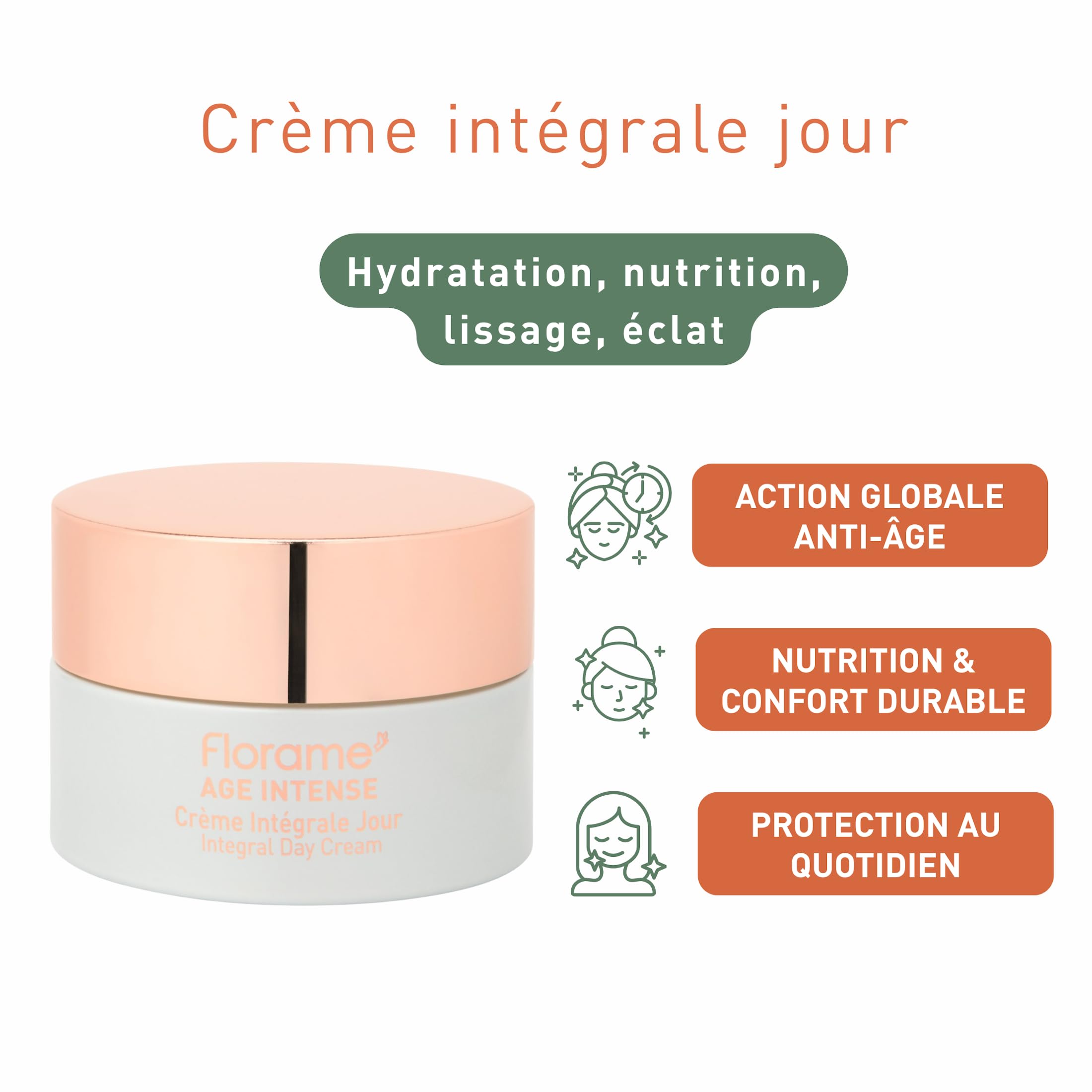 Florame Crème Intégrale Jour Age Intense 50 ml - Soin Global Anti-Âge