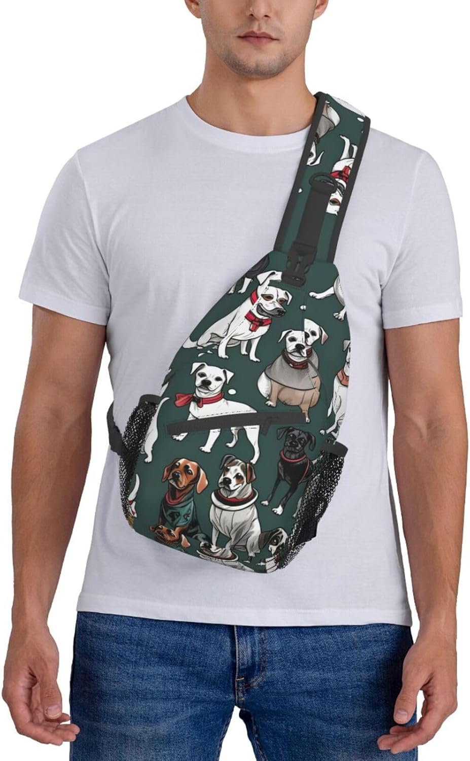 Cartoon Pigeon 3 Crossbody Sling Backpack Sling Bag Travel Hiking Chest Bag Daypack For Women Men