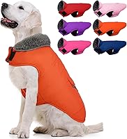 Vista 9 de MIGOHI - Abrigo de invierno cálido para perros - Chaqueta de invierno para perro, chaleco reflectante con forro polar, resistente al viento