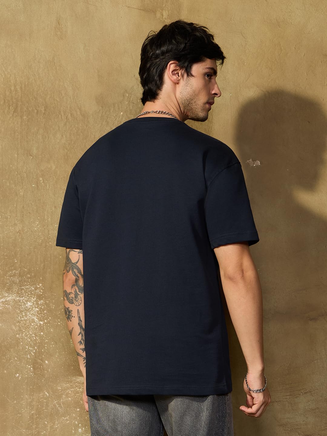 The Souled Store Linkin Park T-Shirt für Herren und Jungen, kurzärmelig, Rundhalsausschnitt, Grafikdruck, lässig, leicht, schulterfrei, modisch, Streetwear
