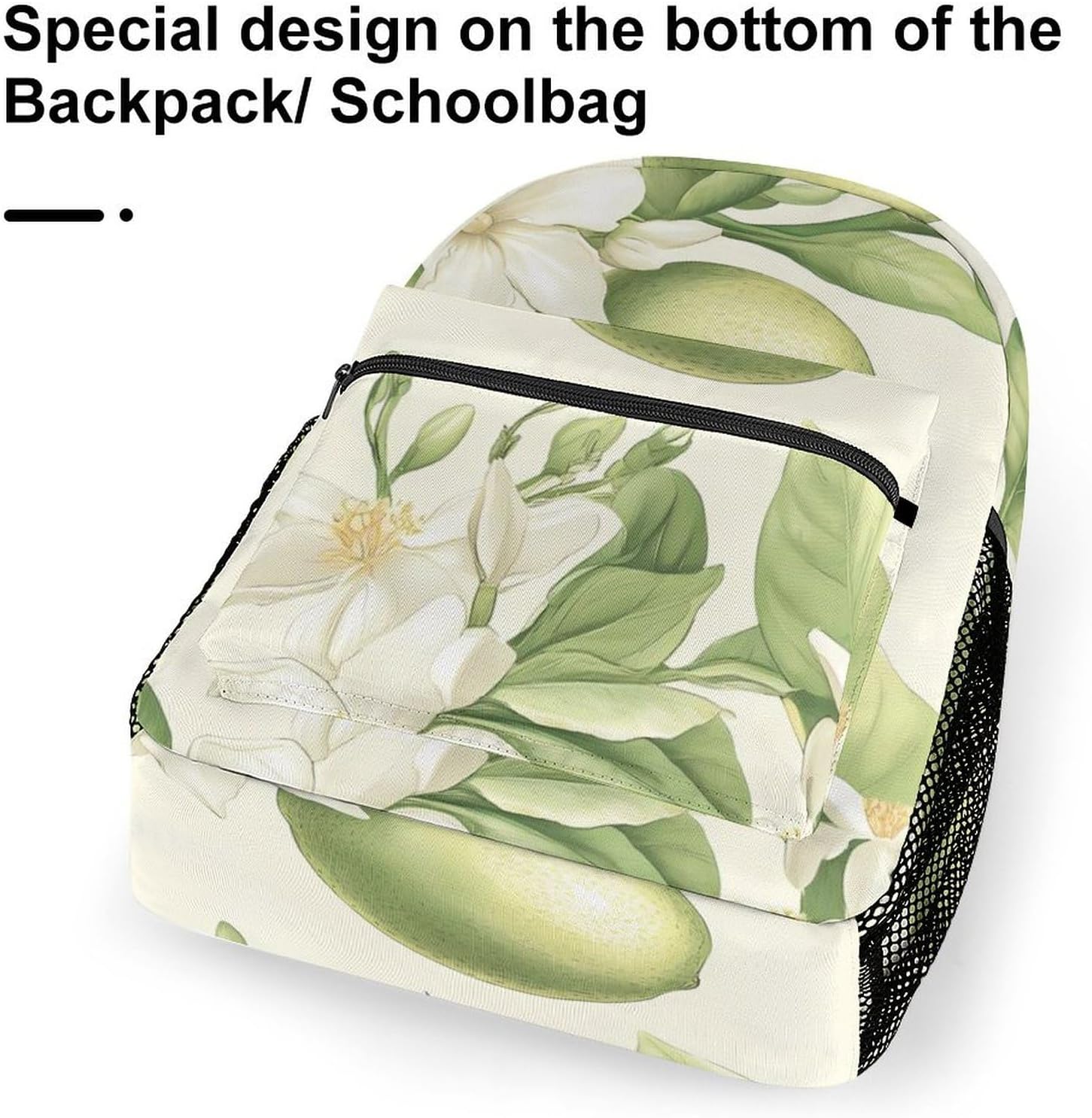Fresh Limes Flower on The Tree Unisex Backpack Casual Daypacks Lightweight Shoulders Bag for Camping Hiking Travel