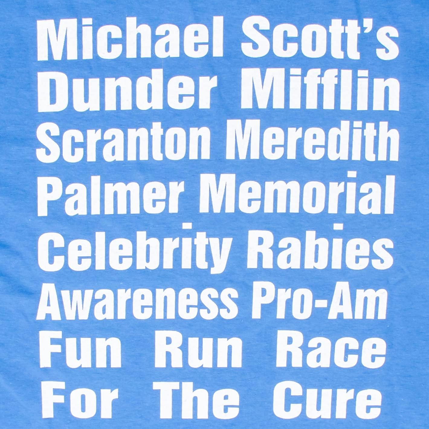 The Office Michael Scott's Fun Run Race Blue T-Shirt Kuwait Ubuy
